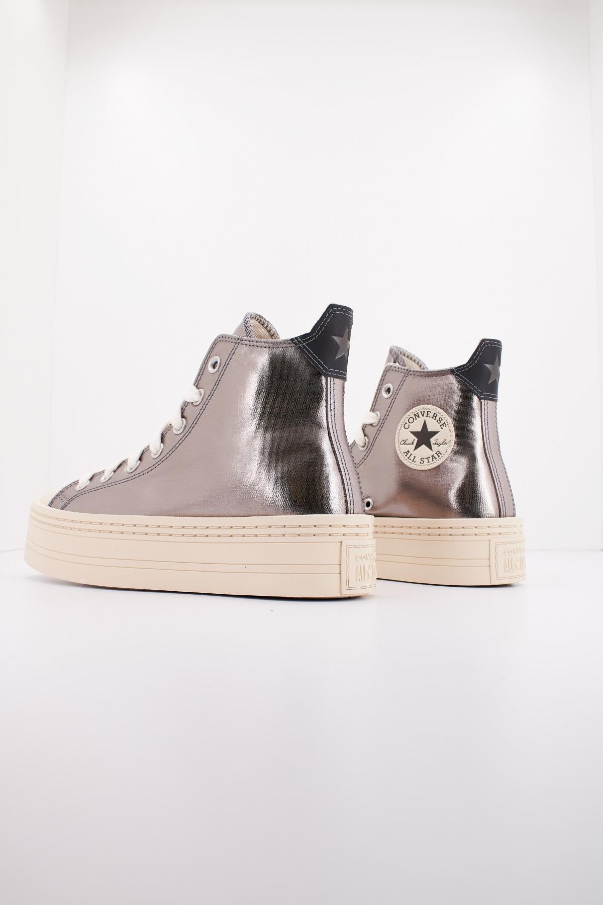 CONVERSE CHUCK TAYLOR ALL STAR MODERN LIFT PLATFORM METALLIC en color PLATA (3)