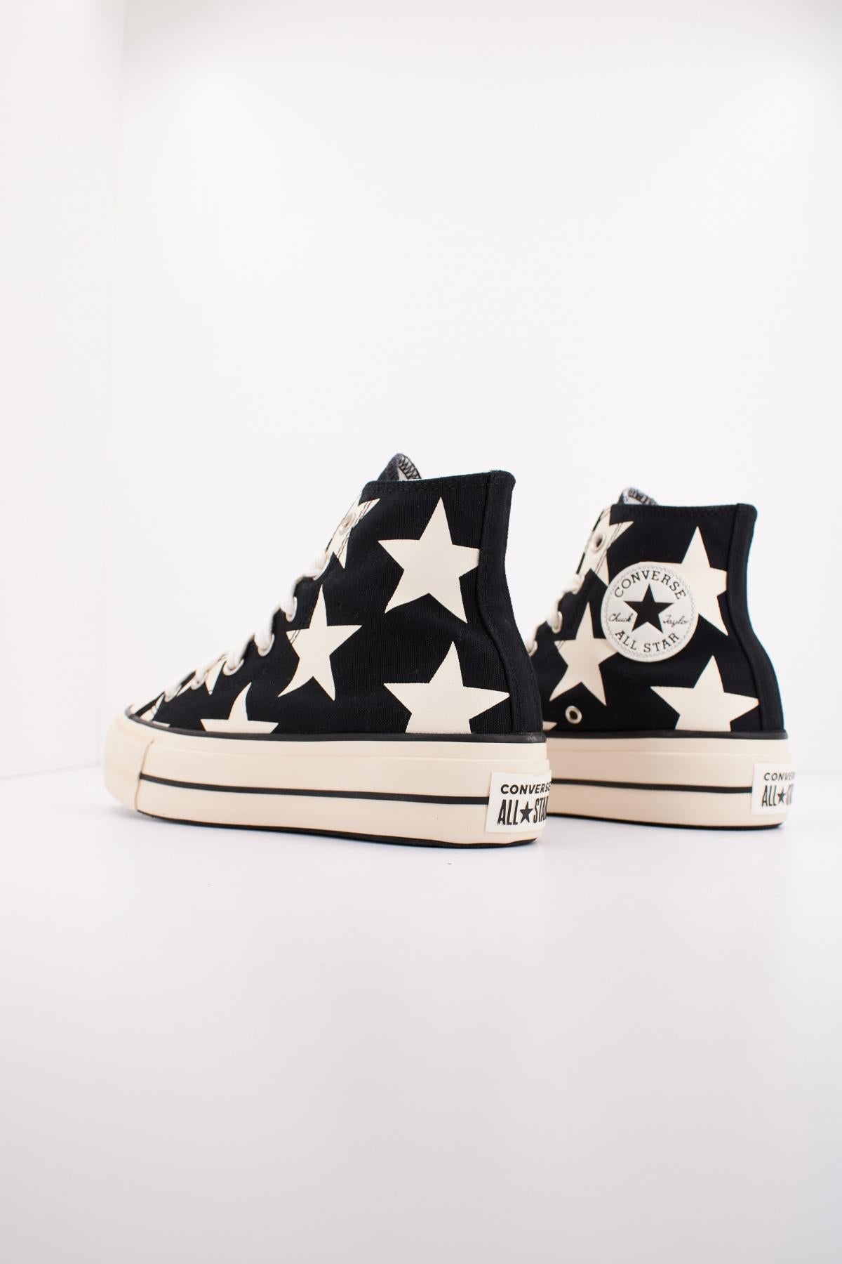 CONVERSE CHUCK TAYLOR ALL STAR LIFT PLATFORM LARGE STAR en color NEGRO (3)