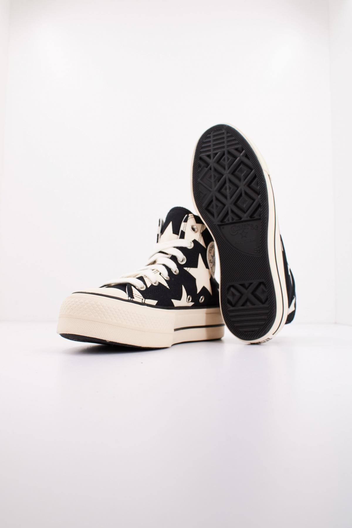 CONVERSE CHUCK TAYLOR ALL STAR LIFT PLATFORM LARGE STAR en color NEGRO (4)