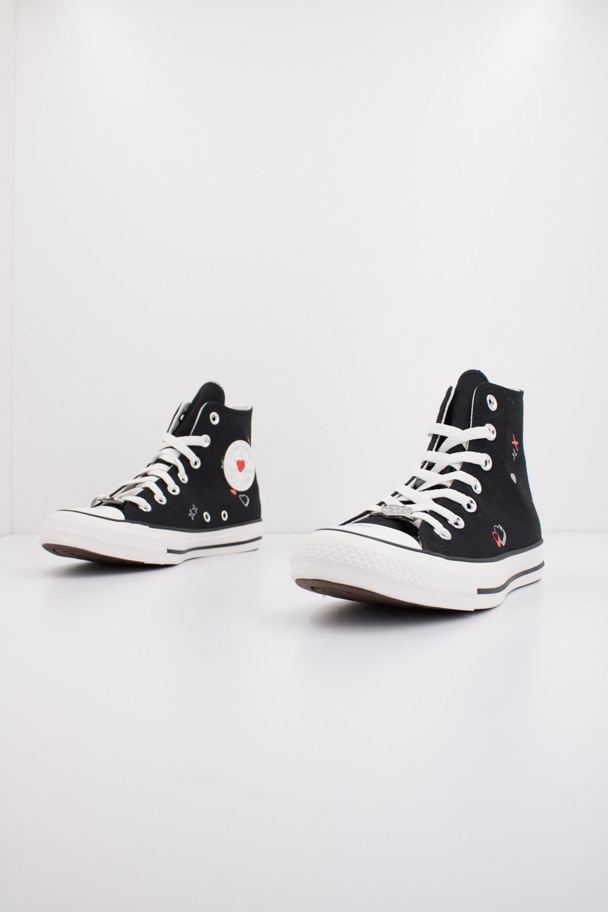 CONVERSE CHUCK TAYLOR ALL STAR YK HEART en color NEGRO (2)