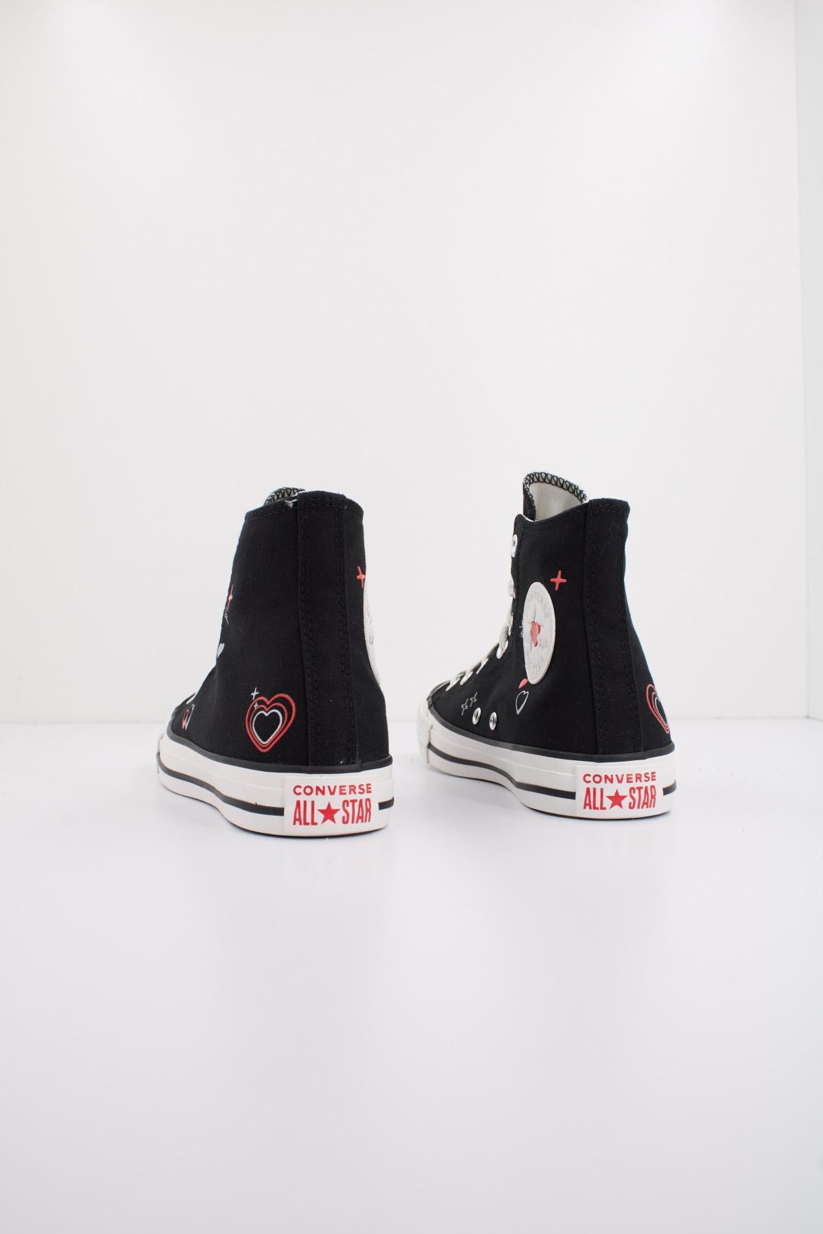 CONVERSE CHUCK TAYLOR ALL STAR YK HEART en color NEGRO (3)