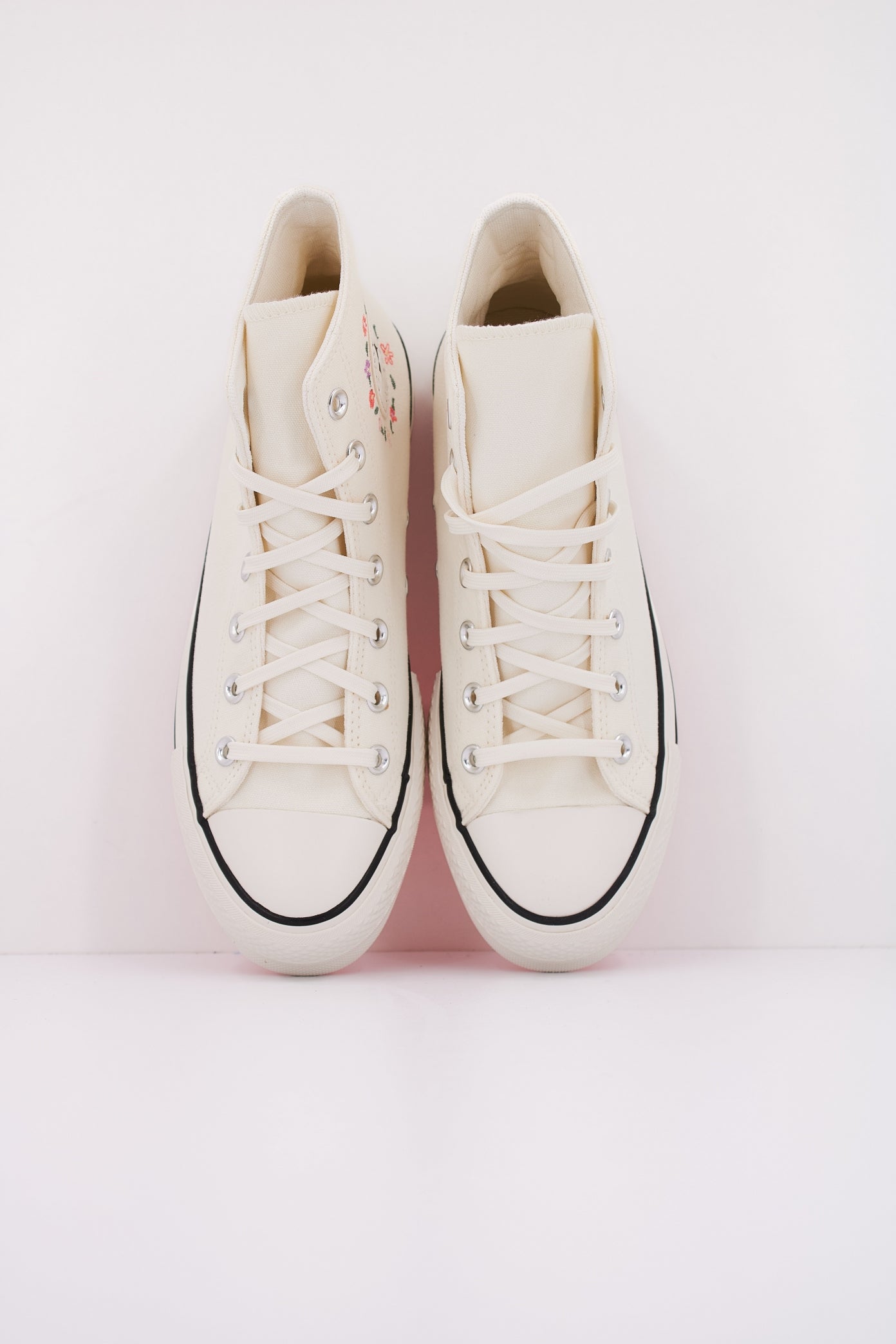 CONVERSE CHUCK TAYLOR ALL STAR LIFT PLATFORM LITTLE FLOWERS en color BLANCO (3)