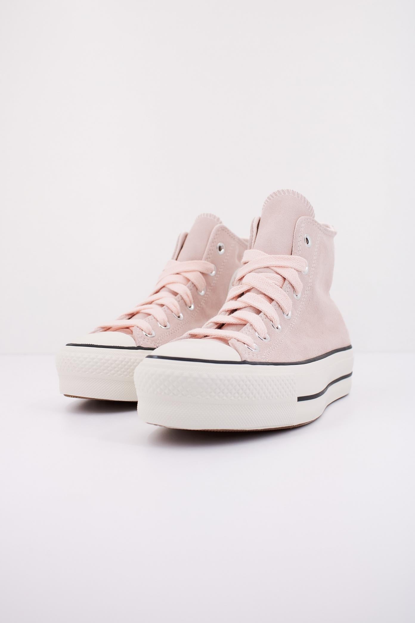 CONVERSE CHUCK TAYLOR ALL STAR LIFT PLATAFORM SUEDE en color ROSA (2)