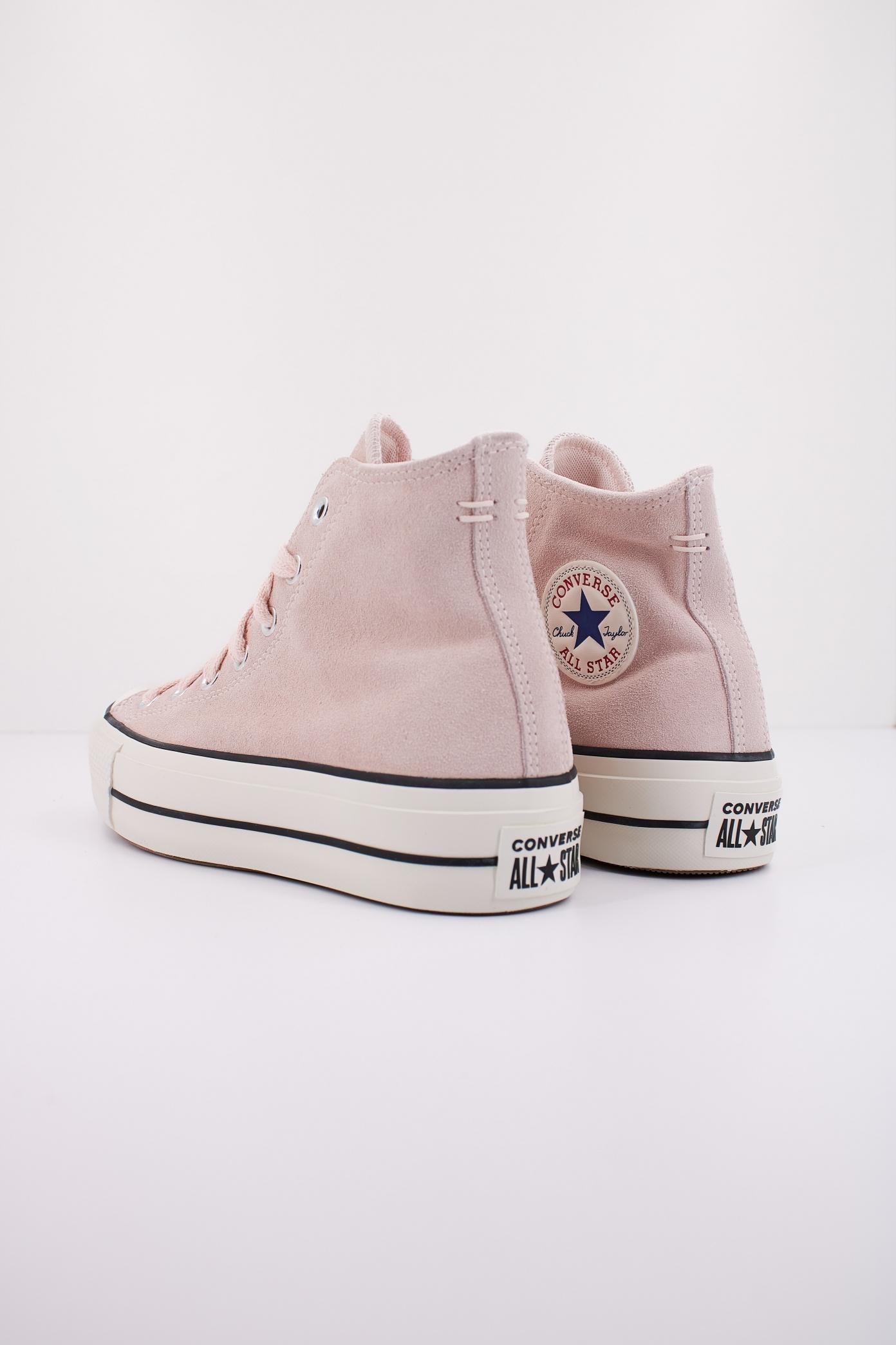 CONVERSE CHUCK TAYLOR ALL STAR LIFT PLATAFORM SUEDE en color ROSA (4)