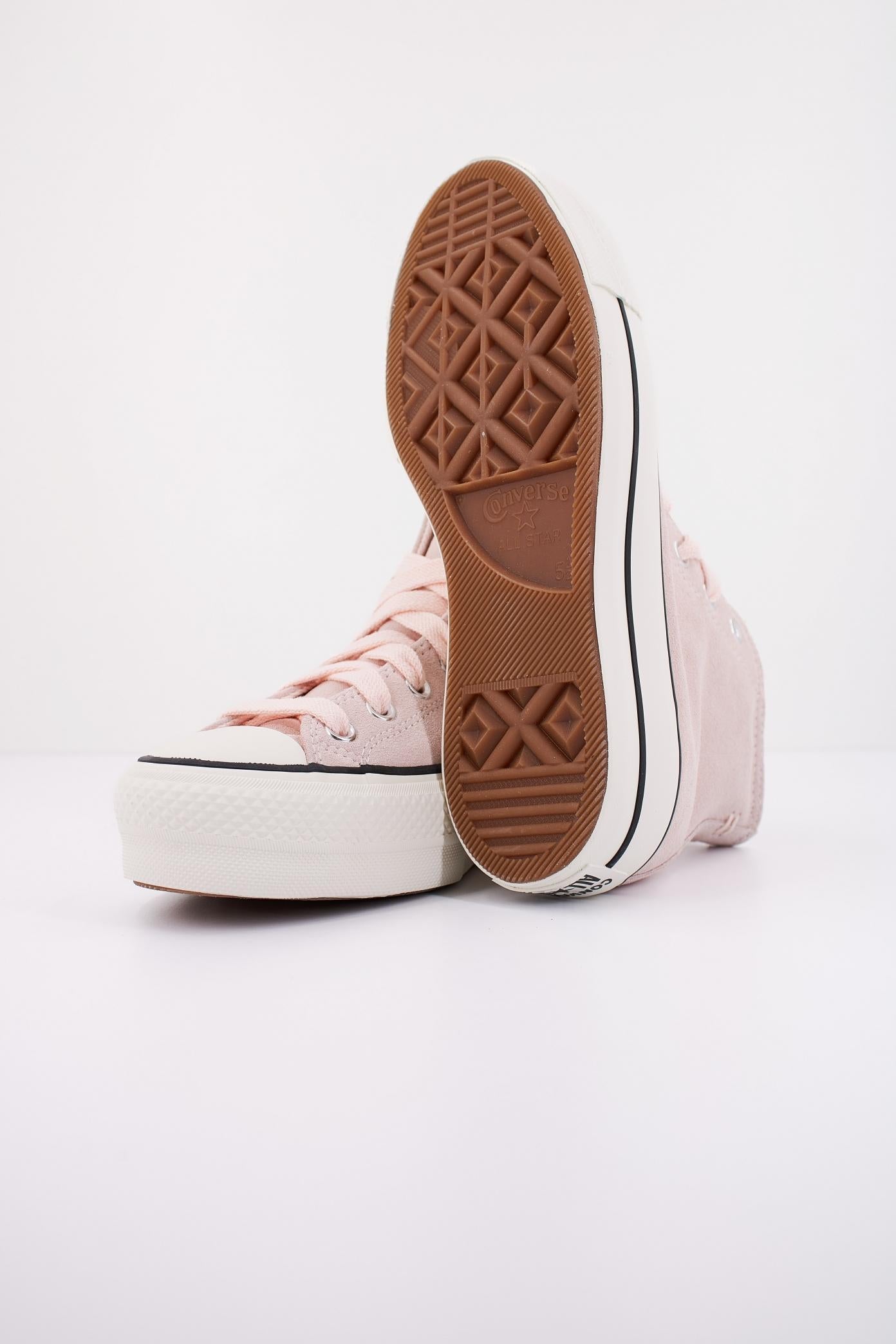 CONVERSE CHUCK TAYLOR ALL STAR LIFT PLATAFORM SUEDE en color ROSA (5)