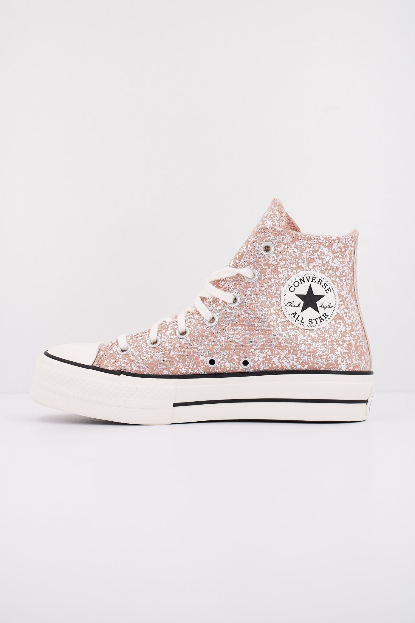 CONVERSE CHUCK TAYLOR ALL STAR LIFT PLATFORM GLITTER en color MARRON (1)