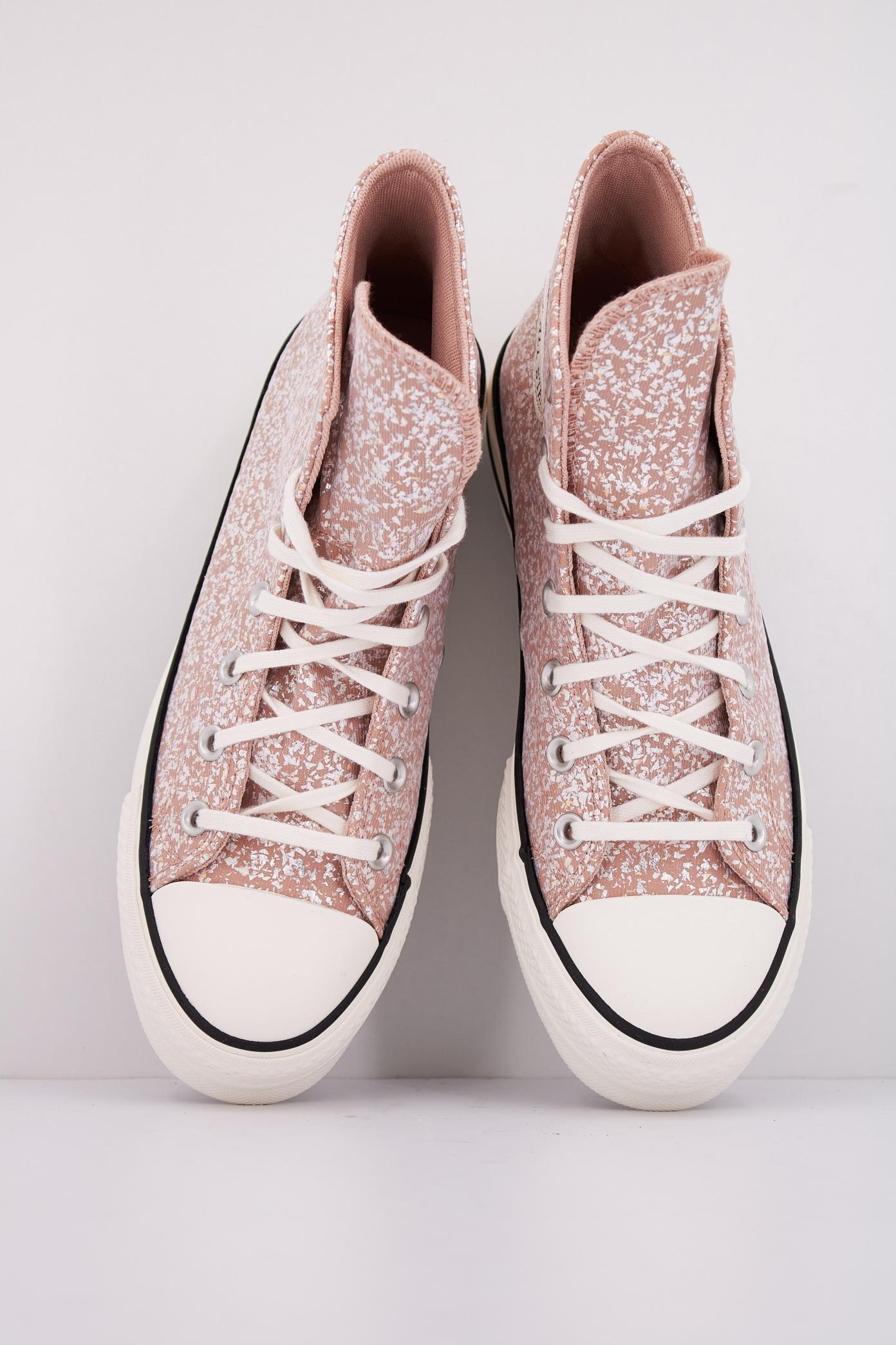 CONVERSE CHUCK TAYLOR ALL STAR LIFT PLATFORM GLITTER en color MARRON (3)