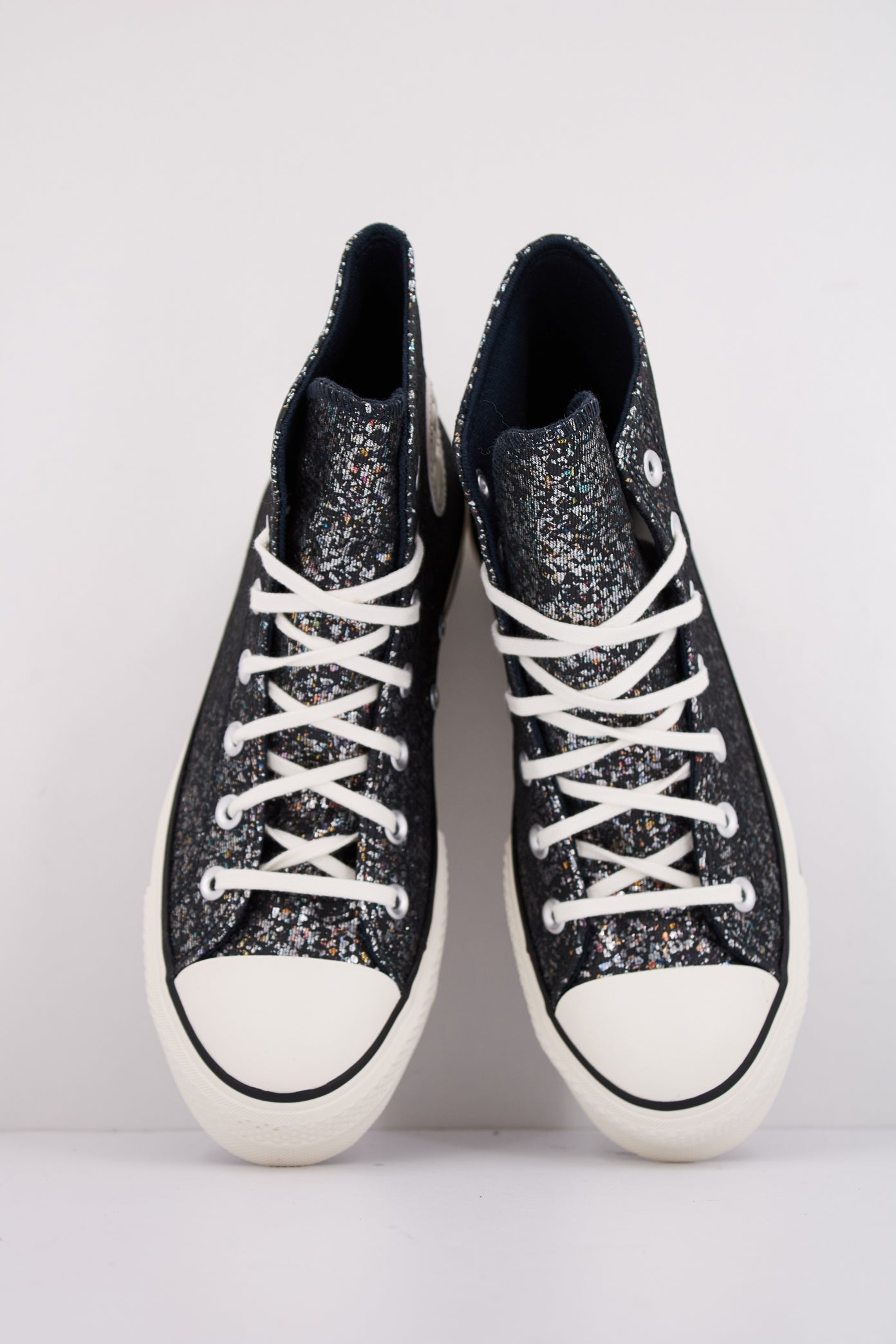 CONVERSE CHUCK TAYLOR ALL STAR LIFT PLATFORM GLITTER en color NEGRO (3)
