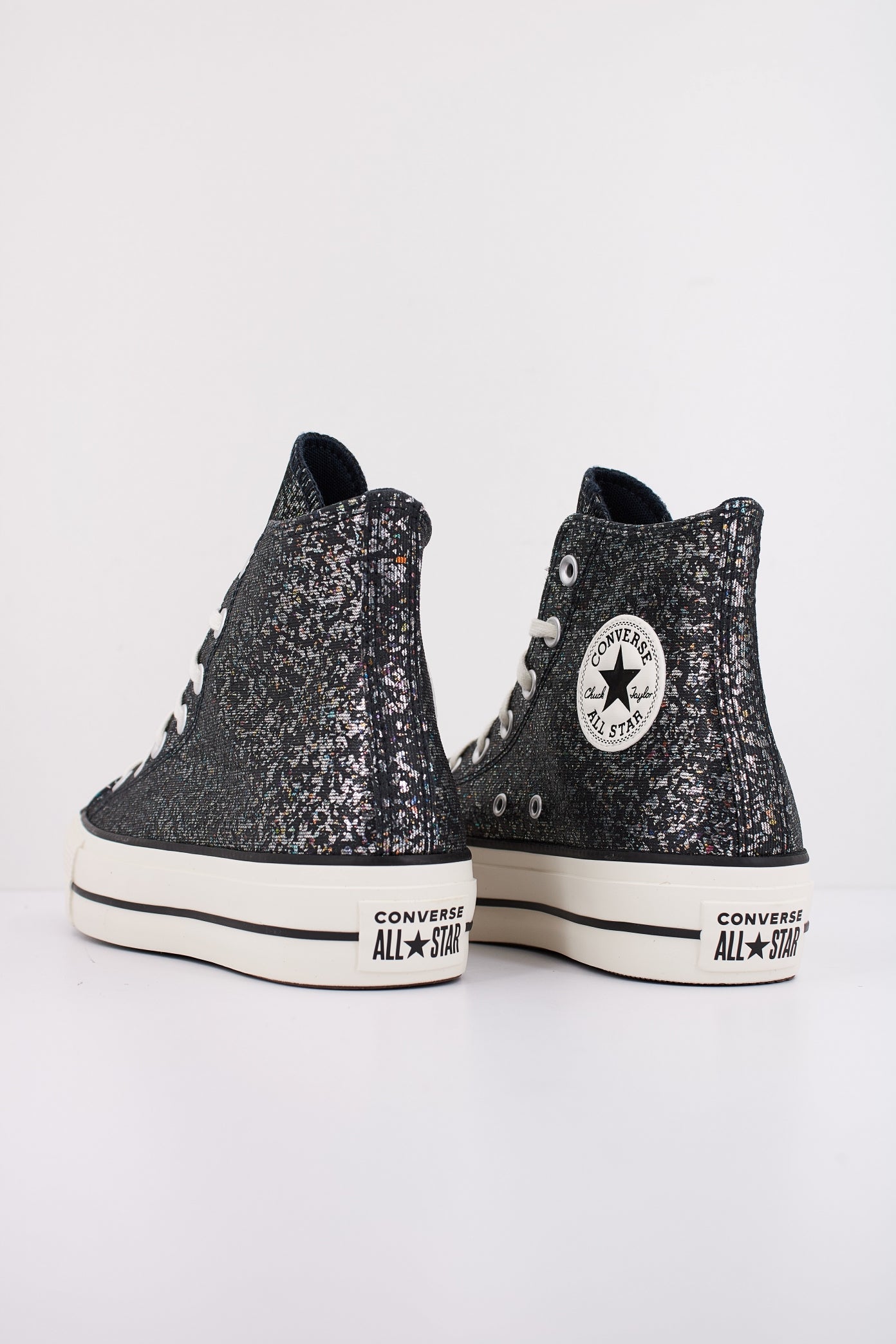 CONVERSE CHUCK TAYLOR ALL STAR LIFT PLATFORM GLITTER en color NEGRO (4)