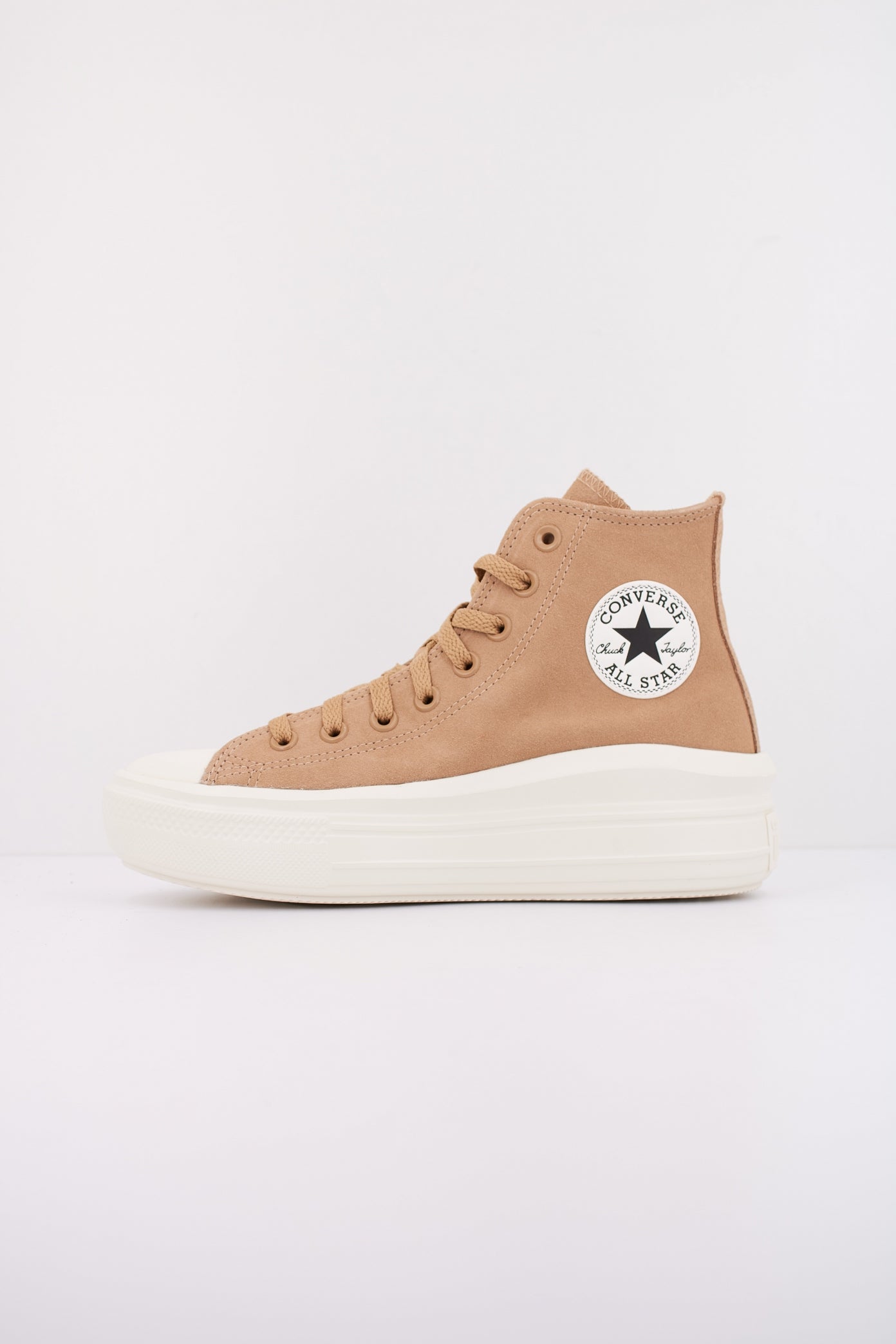 CONVERSE CHUCK TAYLOR ALL STAR MOVE PLATFORM COLORFUL SUEDE en color MARRON (1)