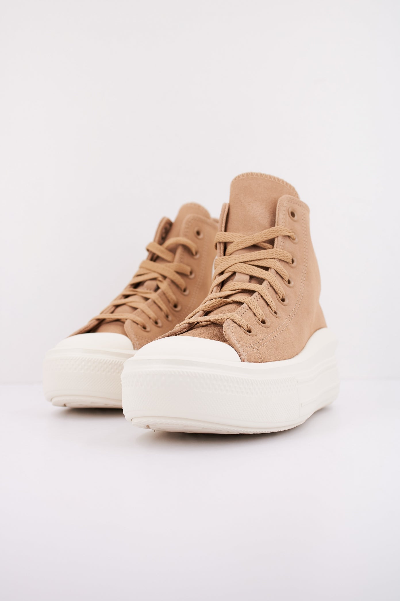 CONVERSE CHUCK TAYLOR ALL STAR MOVE PLATFORM COLORFUL SUEDE en color MARRON (2)
