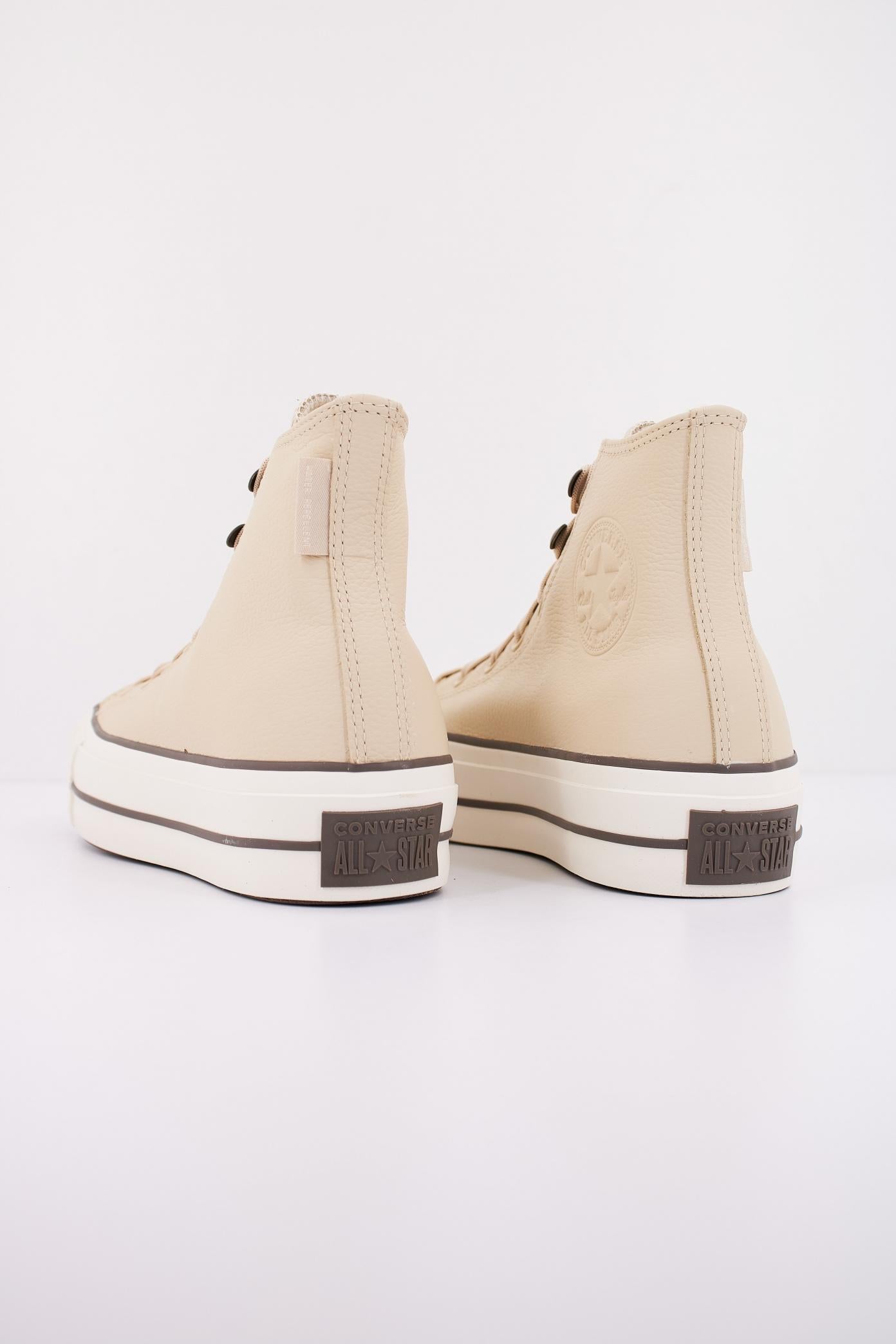 CONVERSE CHUCK TAYOR ALL STAR LIFT PLATFORM WEATHERIZED LEATHER en color BEIS (4)