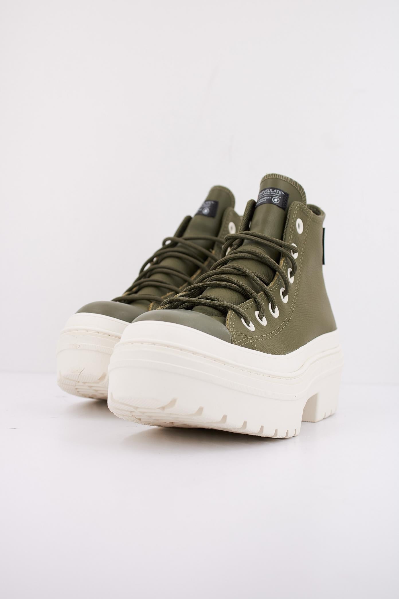 CONVERSE CHUCK TAYLOR ALL STAR LUGGED HEEL PLATFORM WATERPROOF en color VERDE  (2)