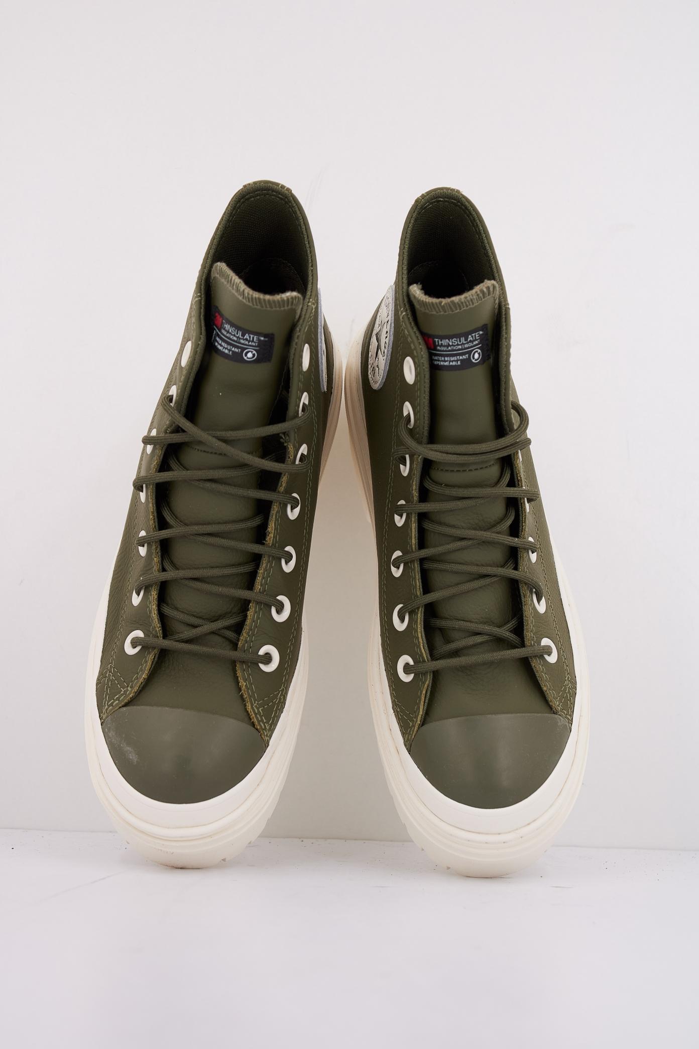 CONVERSE CHUCK TAYLOR ALL STAR LUGGED HEEL PLATFORM WATERPROOF en color VERDE  (3)