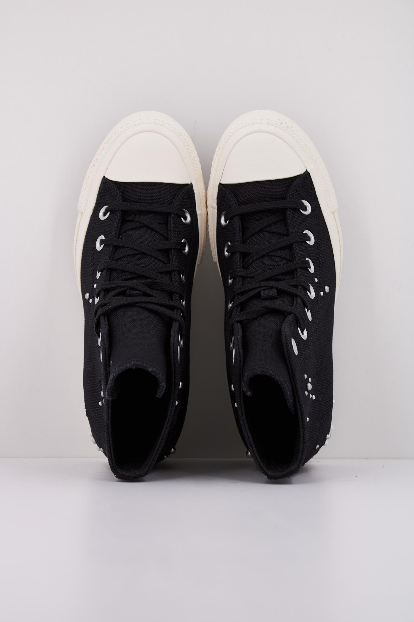 CONVERSE CHUCK TAYLOR ALL STAR WEDGE PLATFORM PEARLS & STUDS en color NEGRO (3)