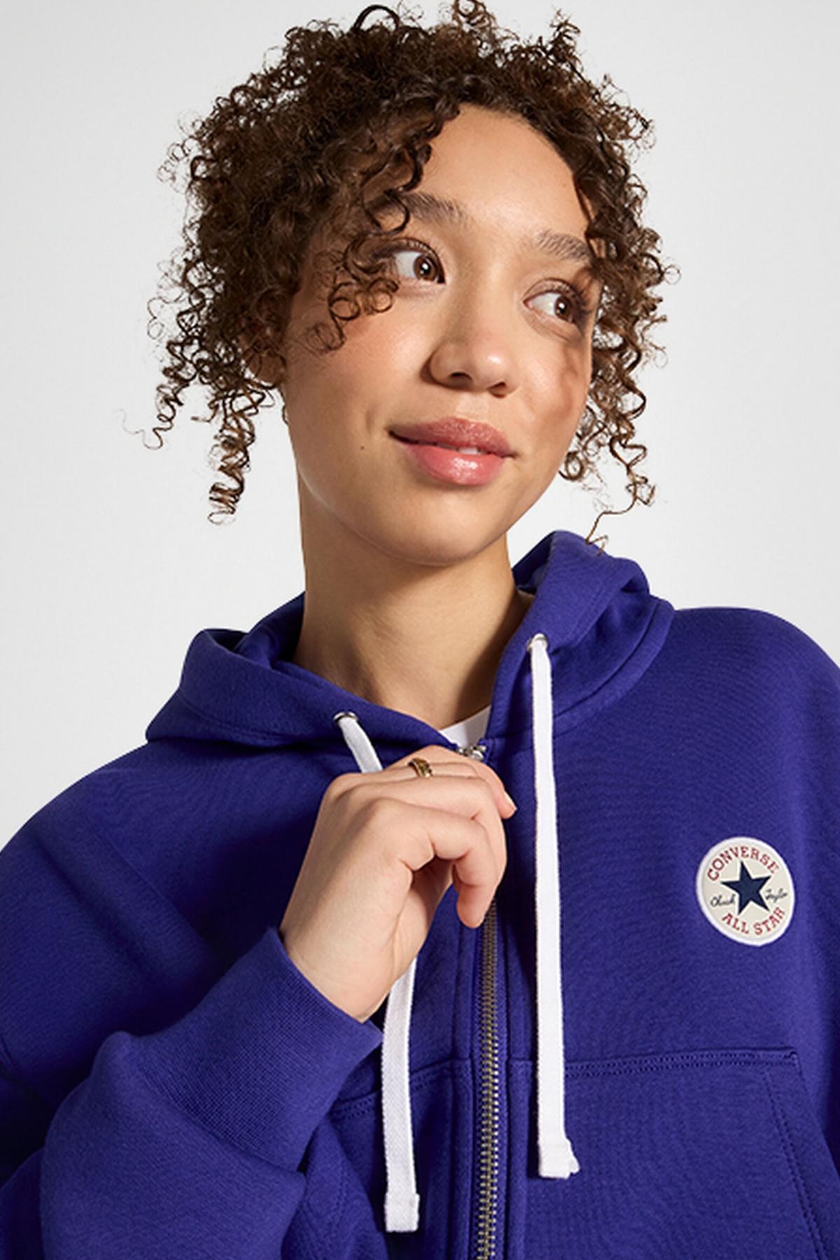 CONVERSE RETRO FULL-ZIP HOODIE en color VIOLETA (3)