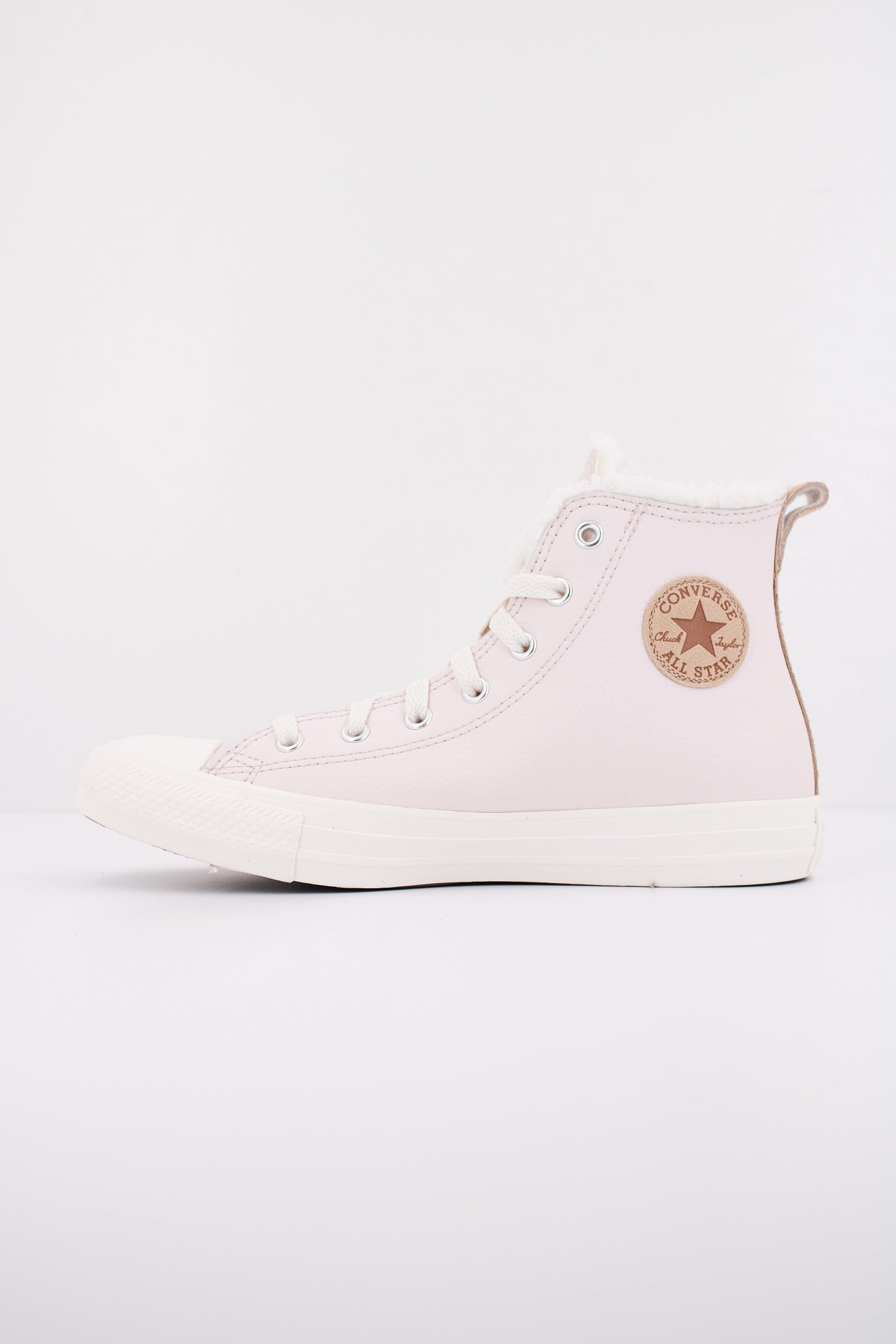 CONVERSE CHUCK TAYLOR ALL STAR LEATHER&SHERPA en color ROSA (1)