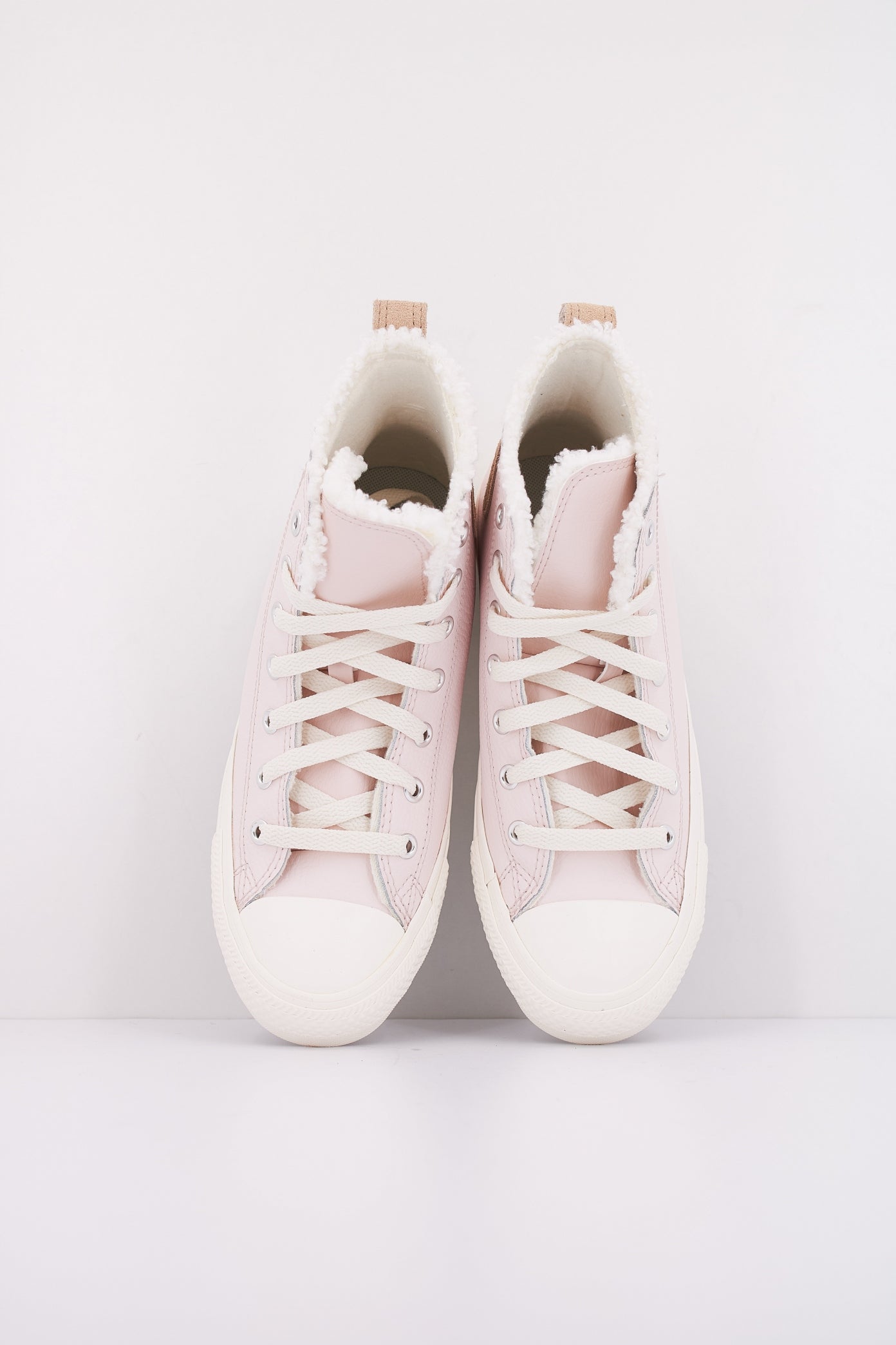 CONVERSE CHUCK TAYLOR ALL STAR LEATHER&SHERPA en color ROSA (3)