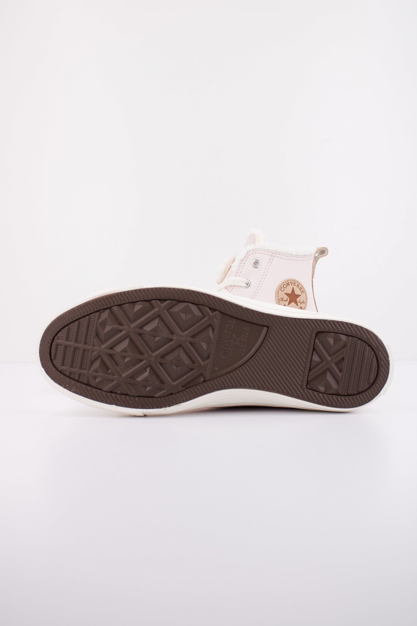 CONVERSE CHUCK TAYLOR ALL STAR LEATHER&SHERPA en color ROSA (5)