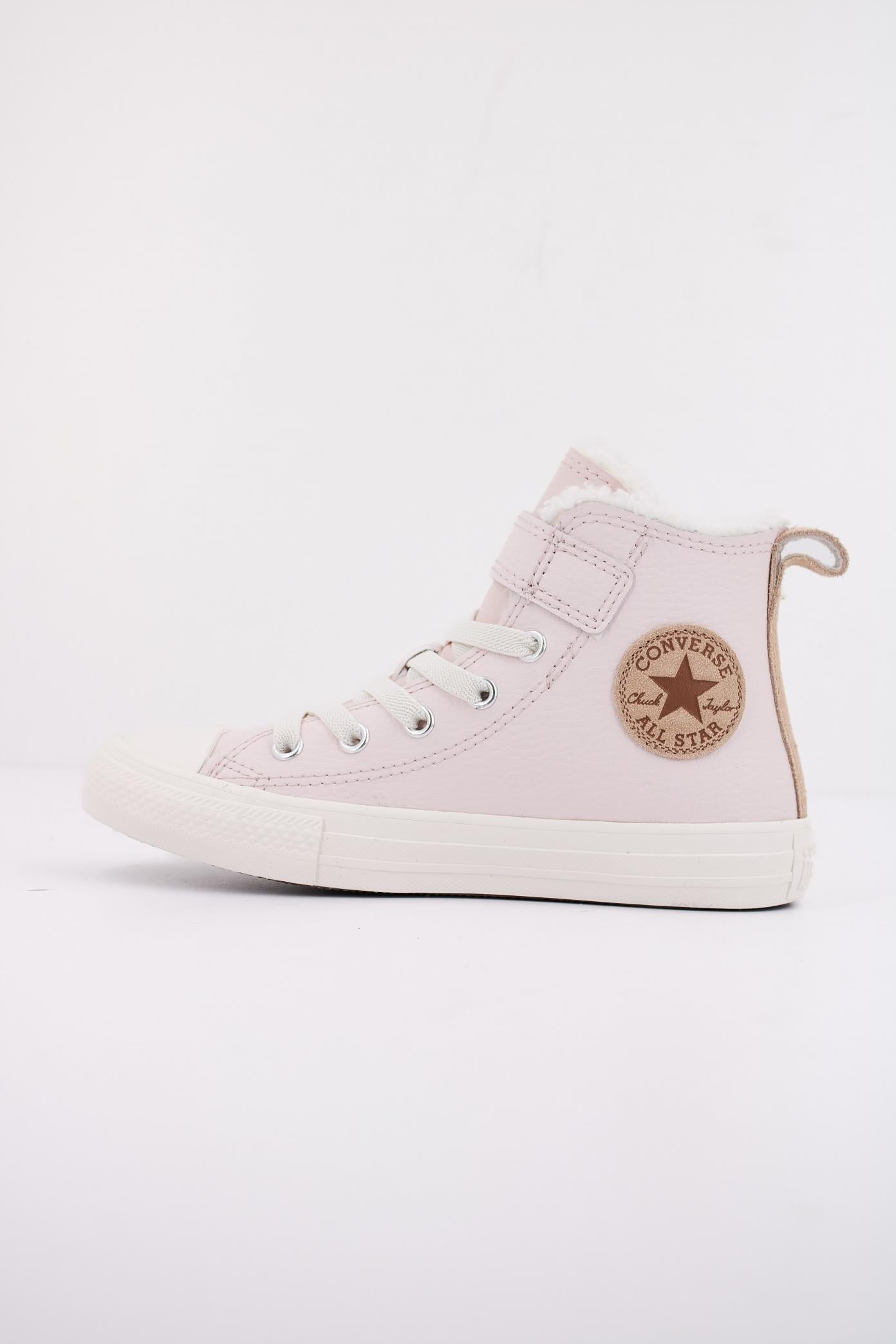 CONVERSE CHUCK TAYLOR ALL STAR LEATHER&SHERPA EASY-ON en color ROSA (1)