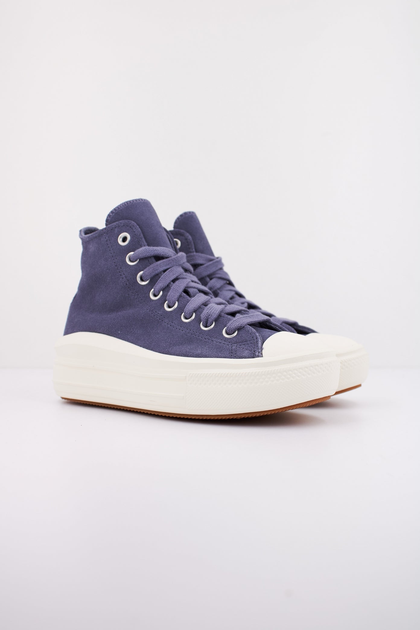 CONVERSE CHUCK TAYLOR ALL STAR MOVE PLATFORM SUEDE en color VIOLETA (2)
