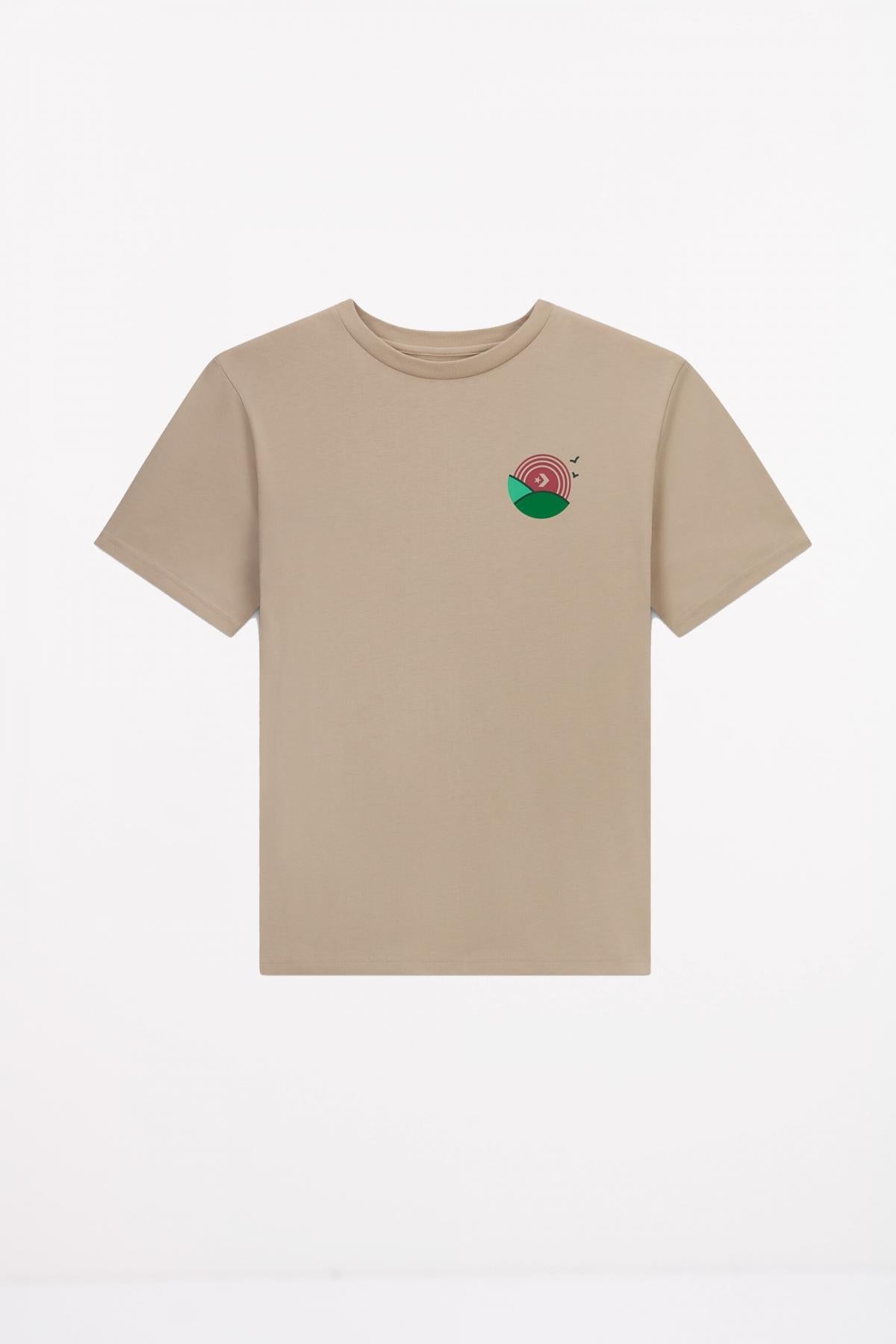 CONVERSE LEAF T-SHIRT en color MARRON (1)