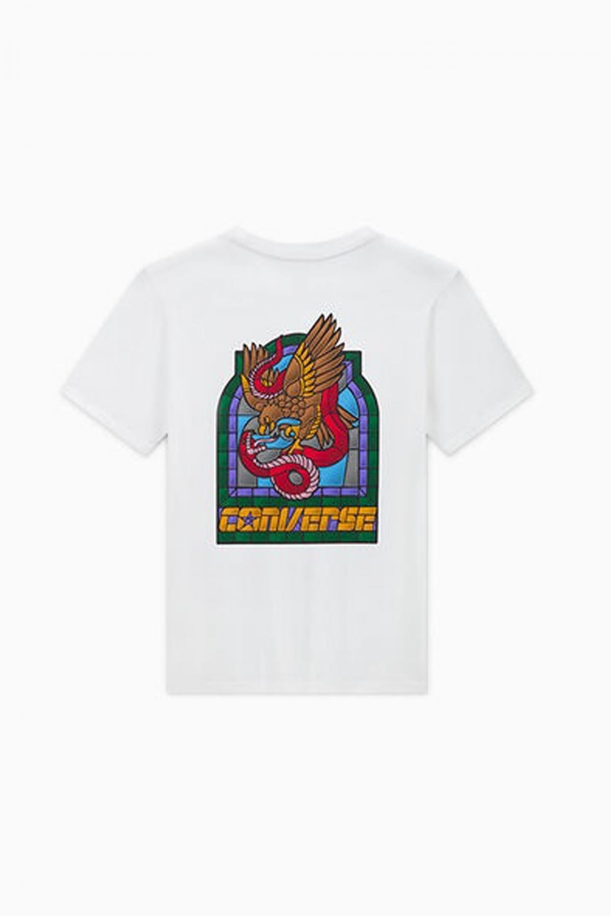 CONVERSE CONS STAINED GLASS T-SHIR en color BLANCO (4)