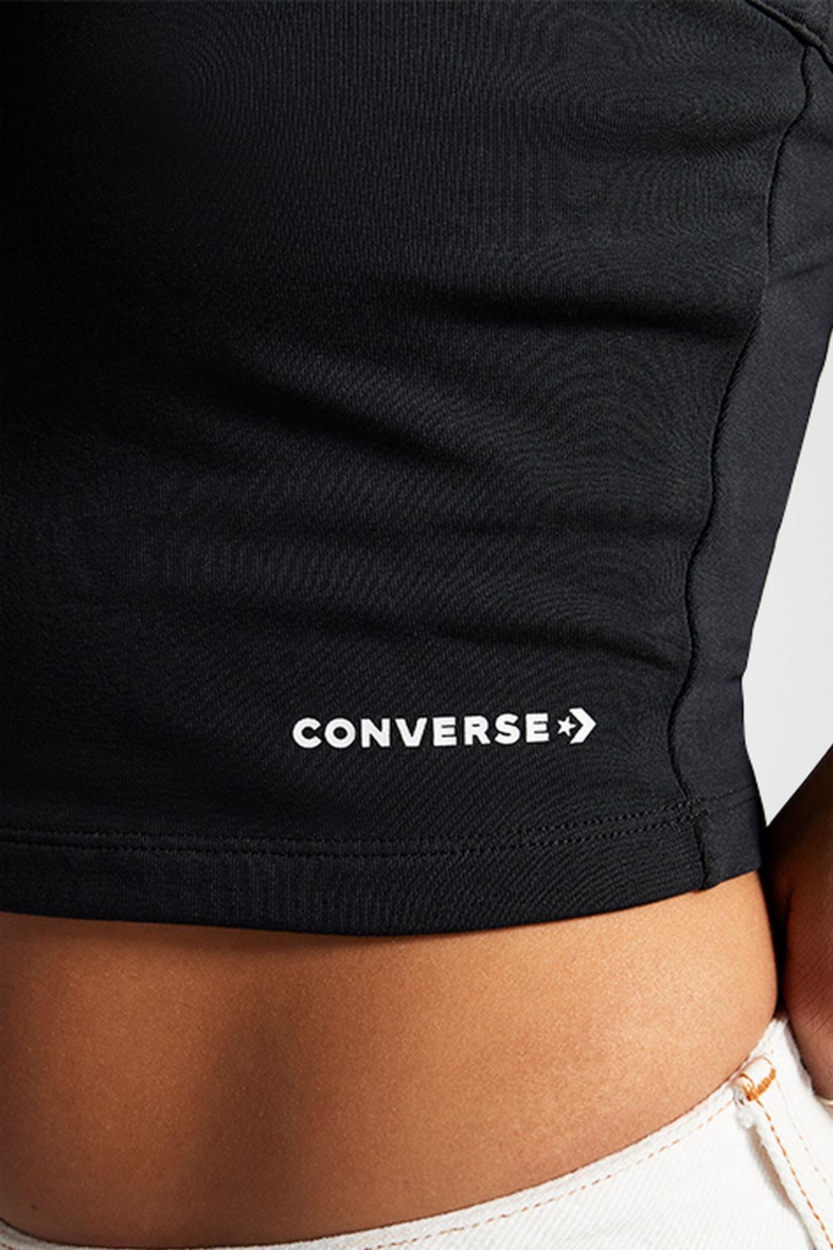 CONVERSE HIGH NECK KNIT TANK TOP en color NEGRO (3)