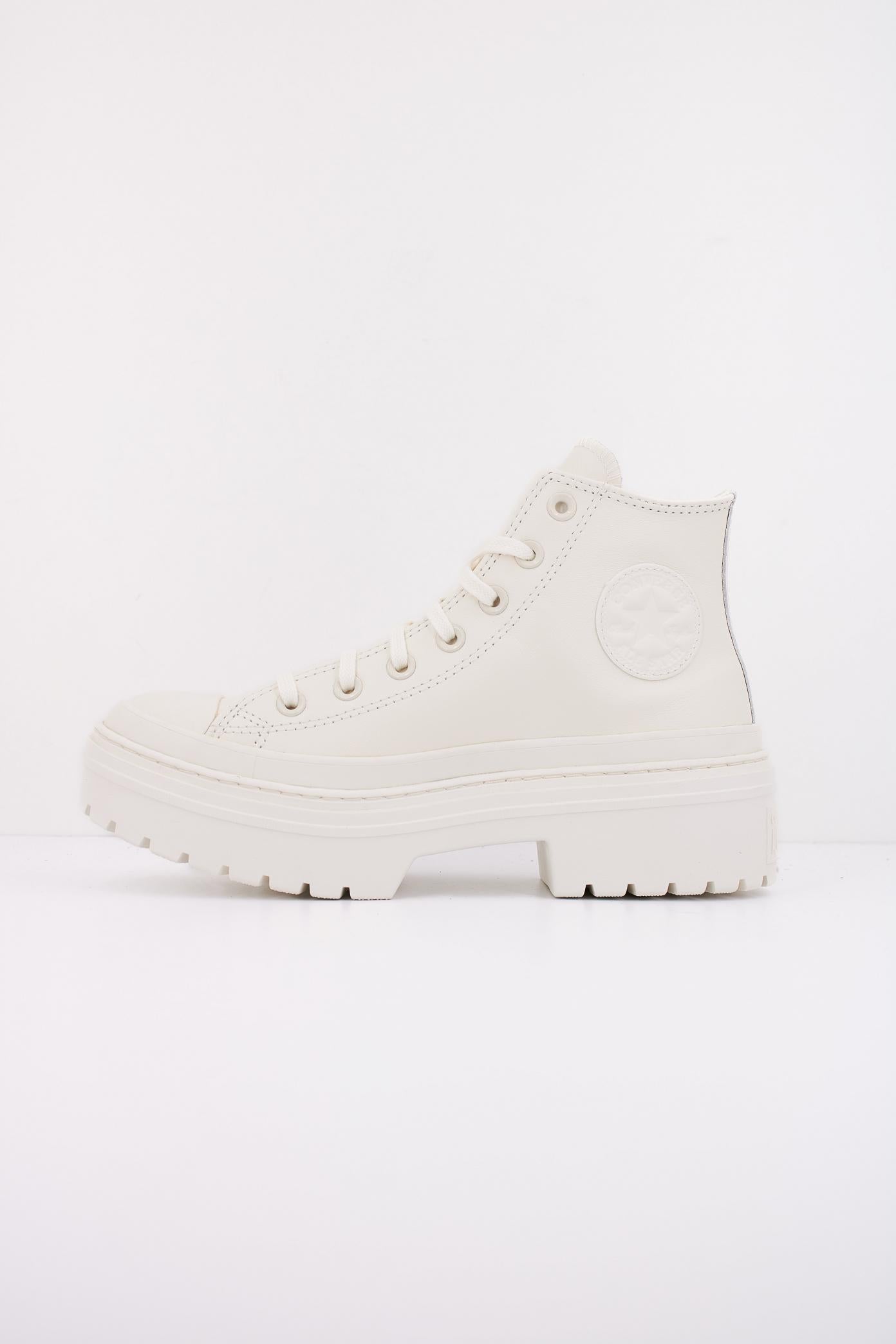 CONVERSE CHUCK TAYLOR ALL STAR LUGGED HEEL LEATHER PLATFORM en color BLANCO (1)