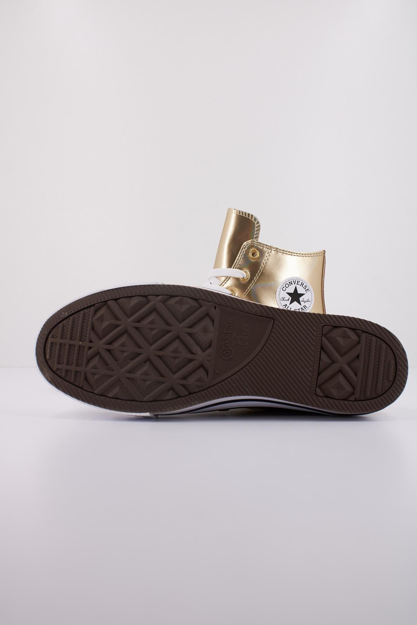 CONVERSE CHUCK TAYLOR ALL STAR EVA LIFT PLATFORM METALLIS en color ORO (5)