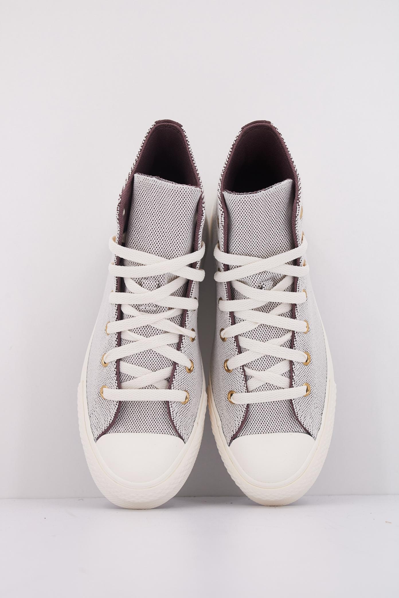 CONVERSE CHUCK TAYLOR ALL STAR EBA LIFT HI en color MARRON (3)