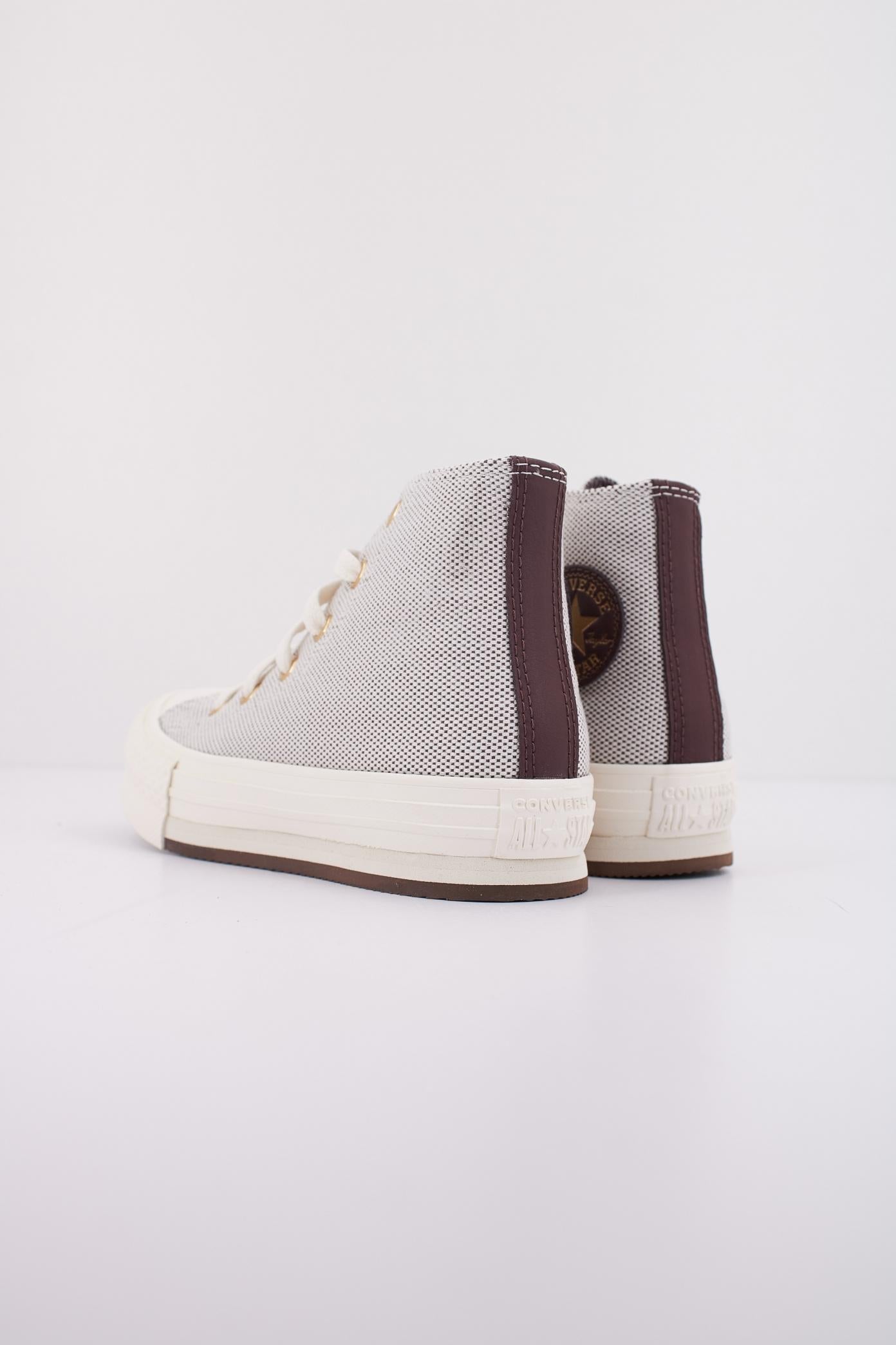 CONVERSE CHUCK TAYLOR ALL STAR EBA LIFT HI en color MARRON (4)