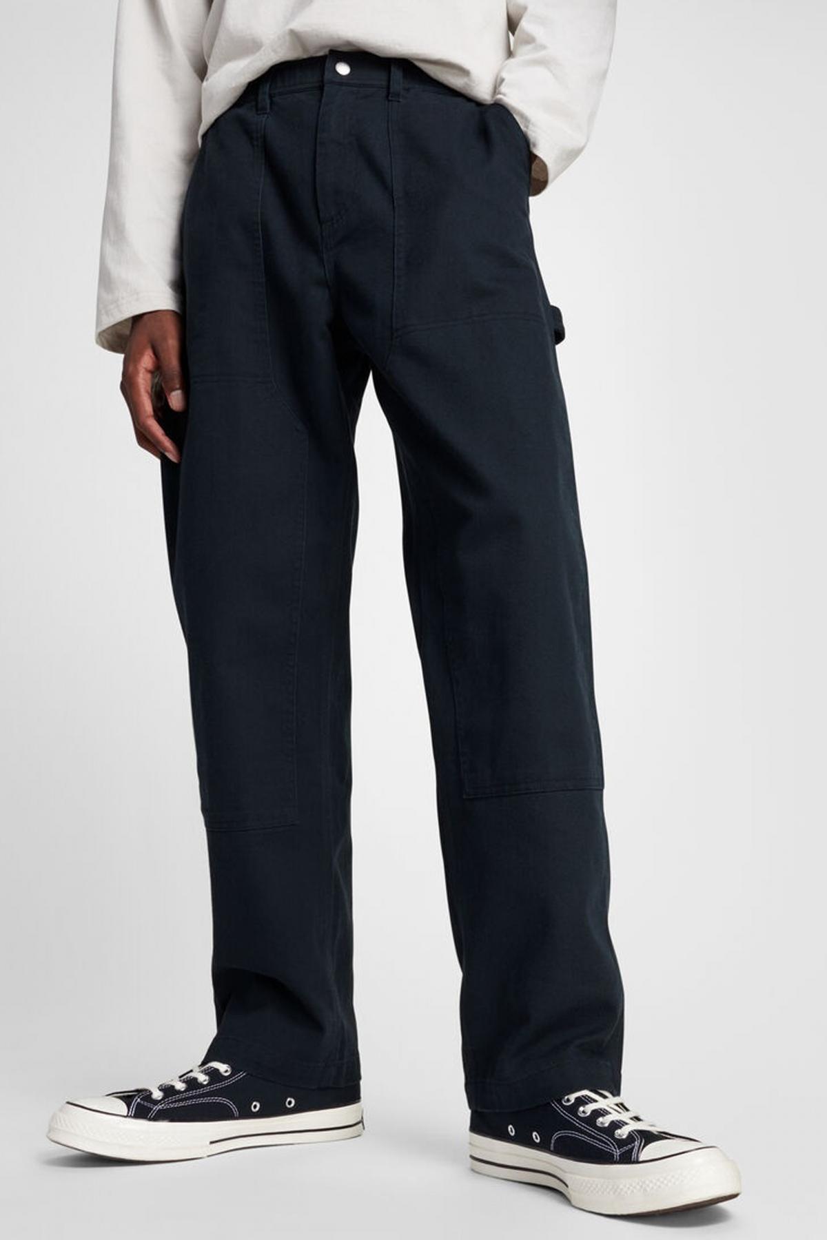 CONVERSE DOUBLE KNEE HARBOR PANTS en color NEGRO (1)