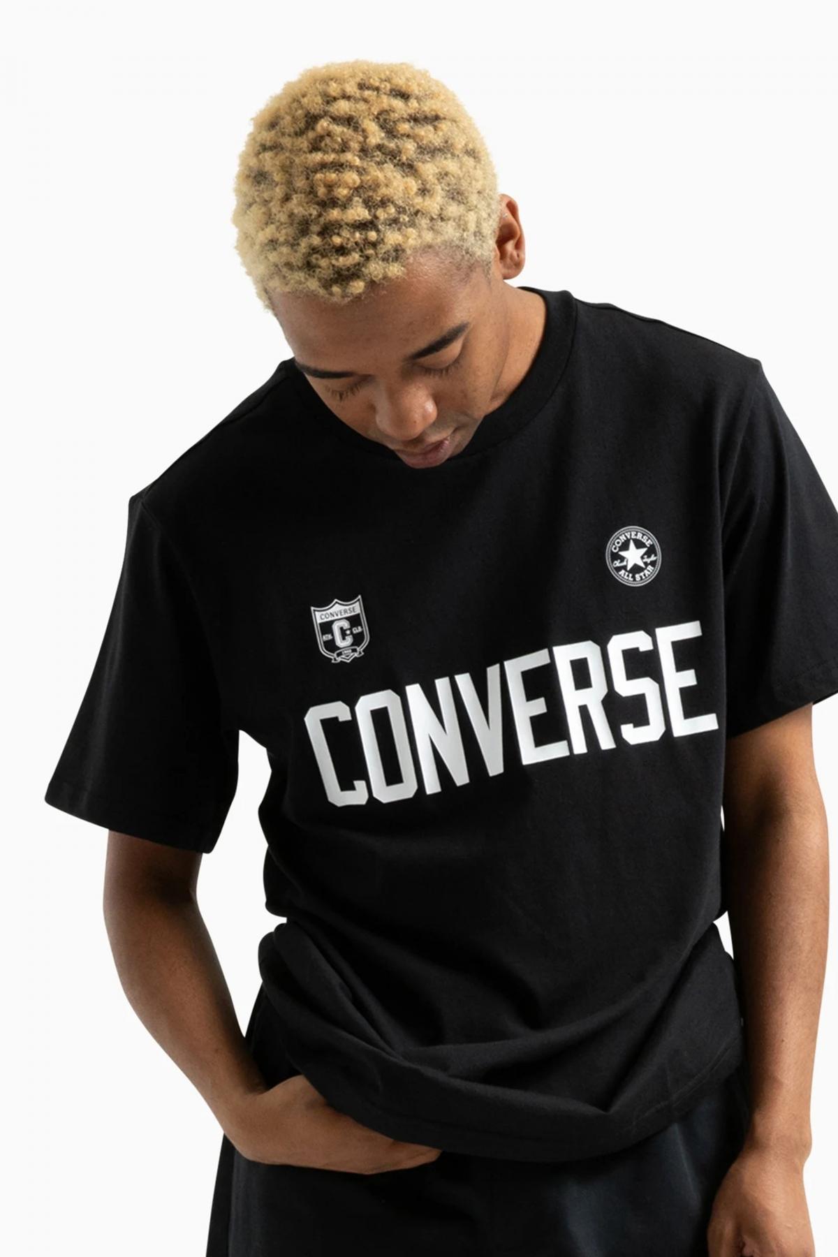 CONVERSE RETRO CHUCK SOCCER T SHIRT en color NEGRO (1)