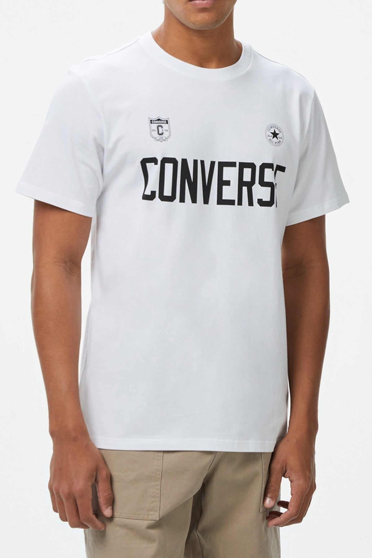 CONVERSE RETRO CHUCK SOCCER T SHIRT en color BLANCO (1)
