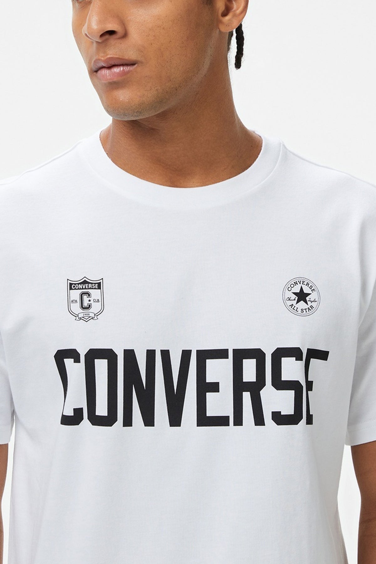 CONVERSE RETRO CHUCK SOCCER T SHIRT en color BLANCO (3)