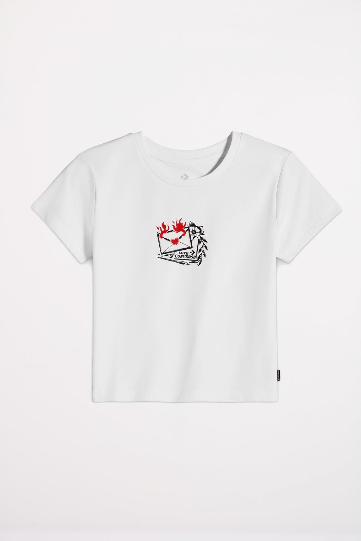 CONVERSE LOVE LETTER T-SHIRT en color BLANCO (1)