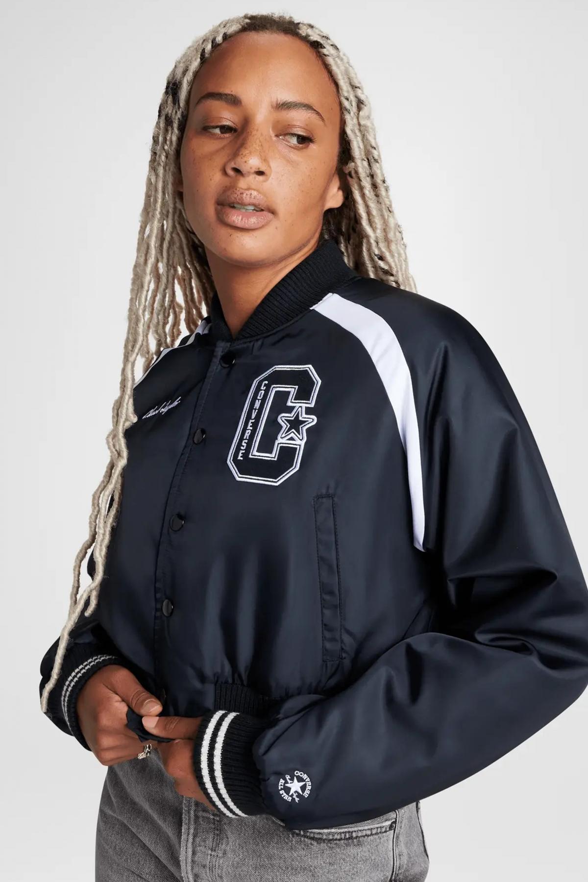 CONVERSE RETRO ALL STAR VARSITY JACKET en color NEGRO (1)