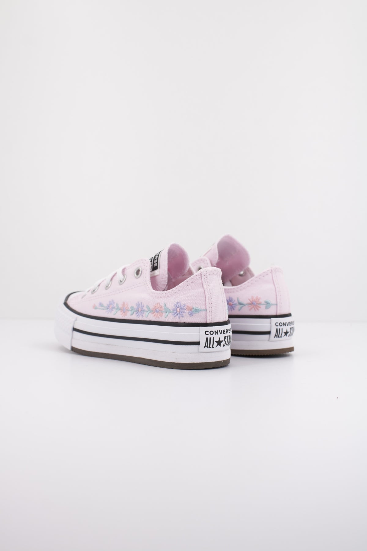 CONVERSE CHUCK TAYLOR ALL STAR EVA LIFT OX FLORAL en color ROSA  (4)