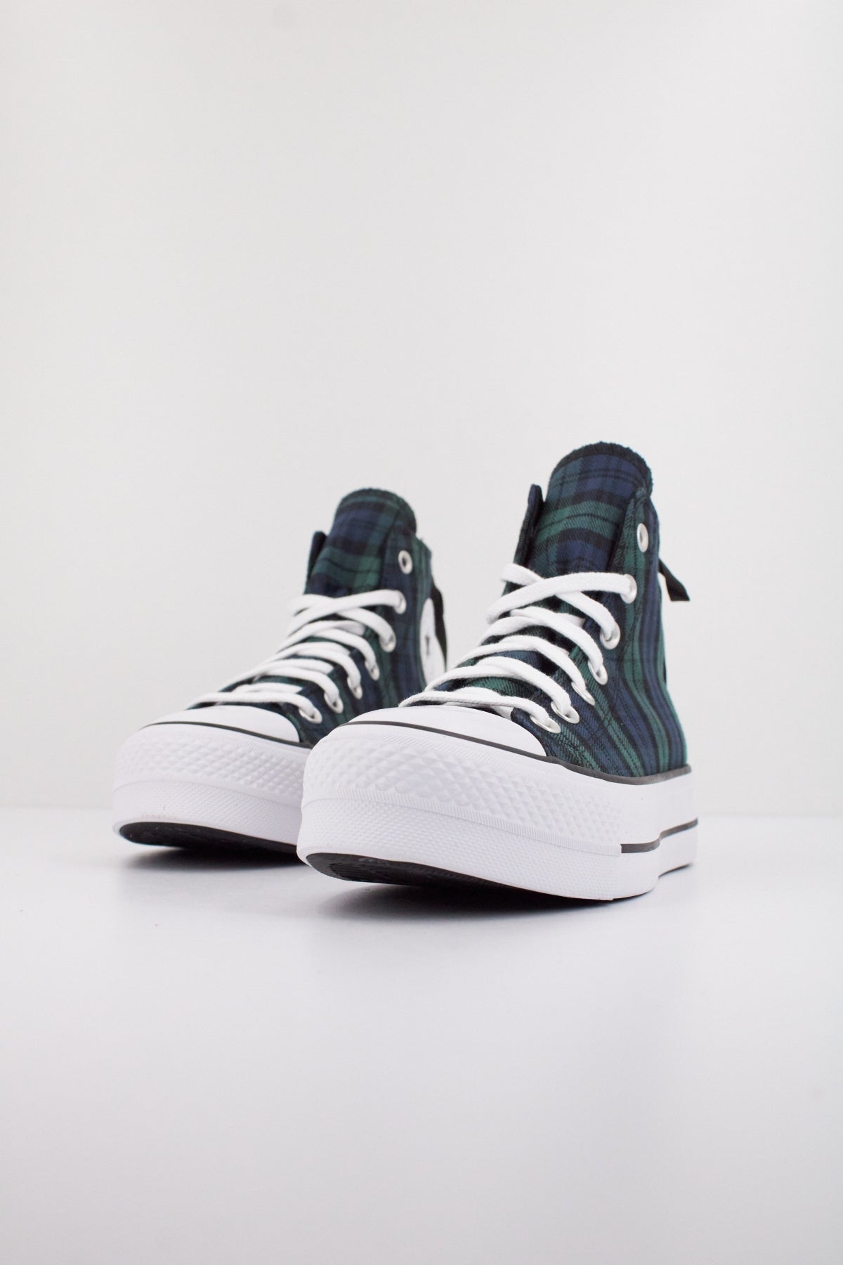 CONVERSE CHUCK TAYLOR ALL STAR LIFT PLATFORM PLAID en color VERDE (2)