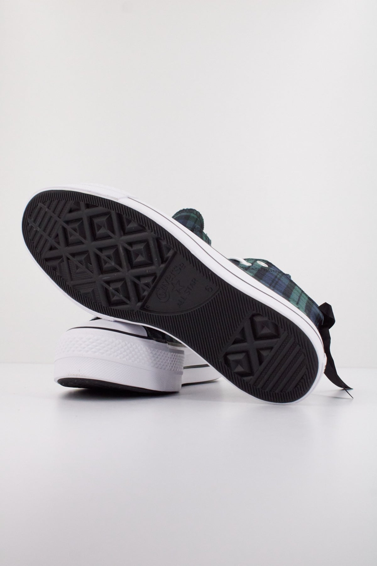 CONVERSE CHUCK TAYLOR ALL STAR LIFT PLATFORM PLAID en color VERDE (5)