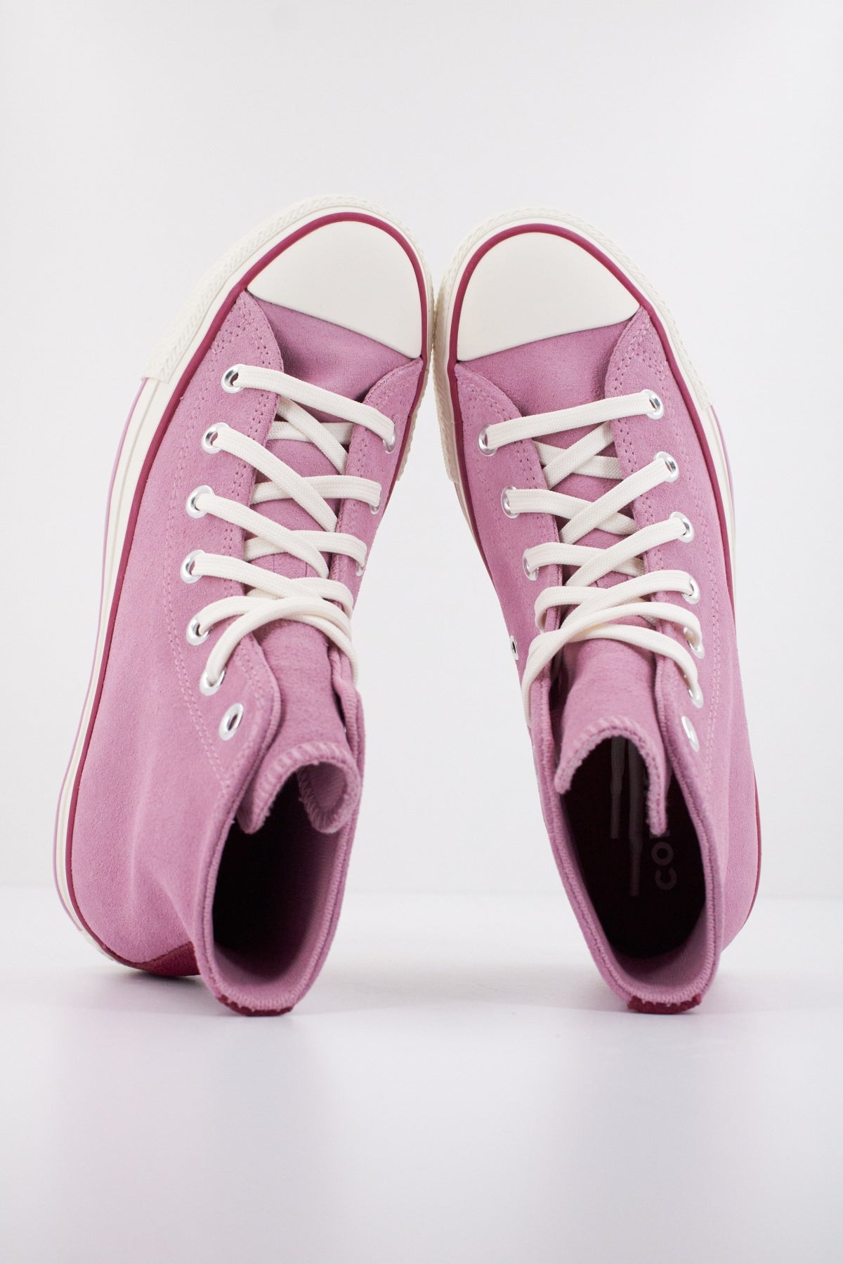CONVERSE CHUCK TAYLOR ALL STAR CONTRAST SUEDE en color ROSA (3)