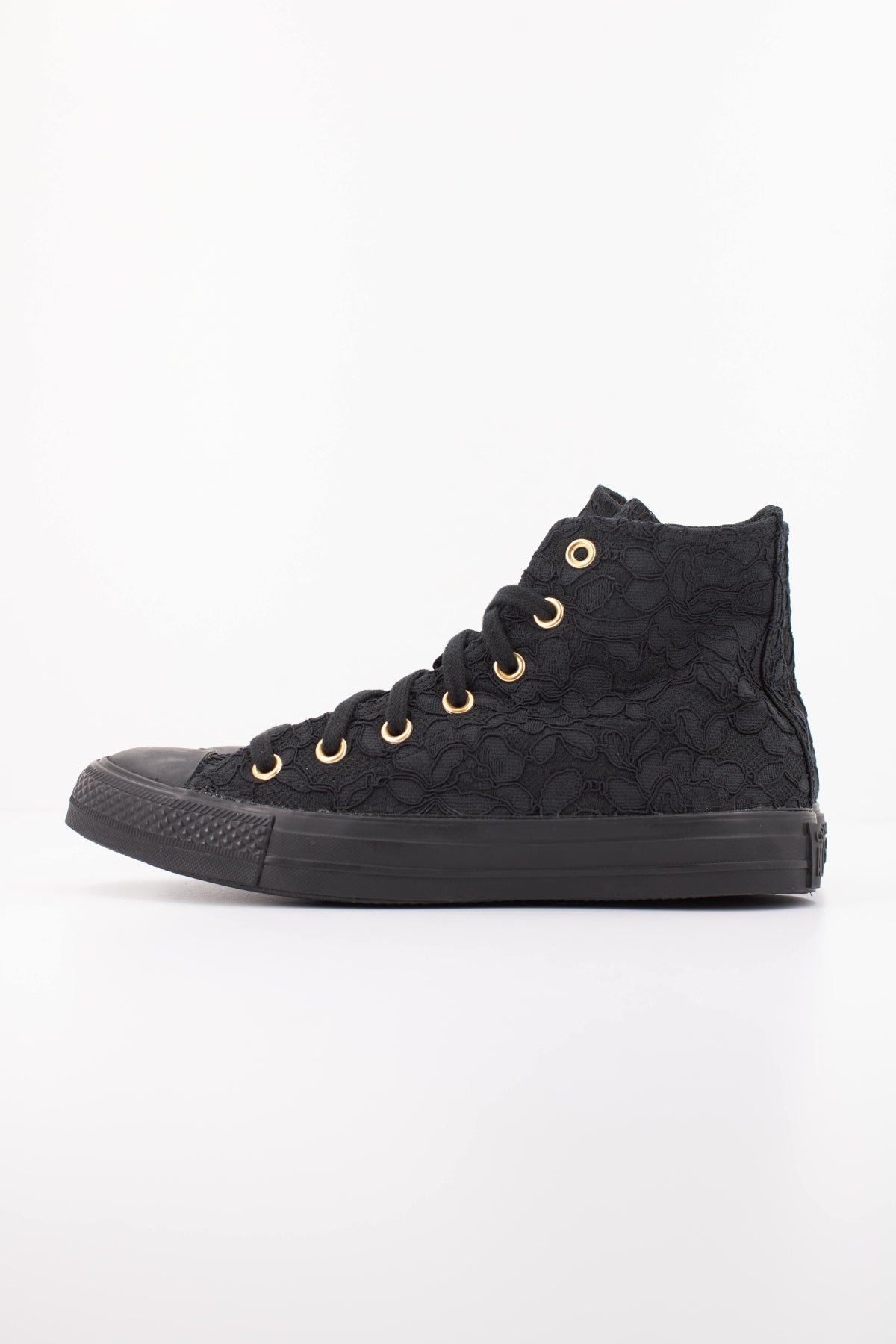 CONVERSE Chuck Taylor All Star Lace Hi en color NEGRO (1)