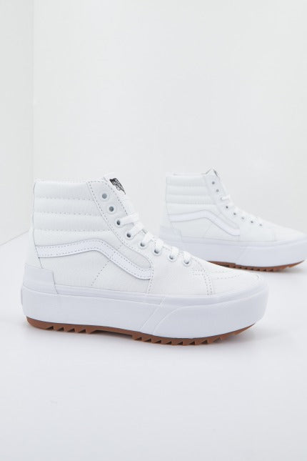 VANS UA SK-HI STACKED en color BLANCO (2)