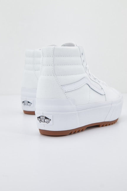 VANS UA SK-HI STACKED en color BLANCO (3)