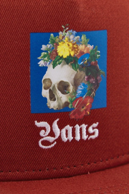 VANS DEATH BLOOM SNAPBACK en color NARANJA (4)