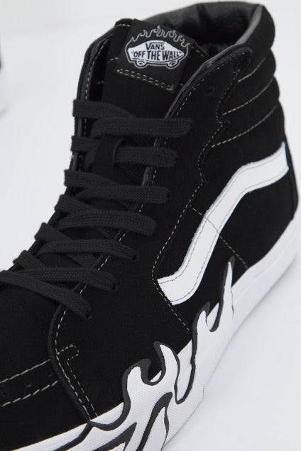 VANS SK-HI FLAME en color NEGRO (4)