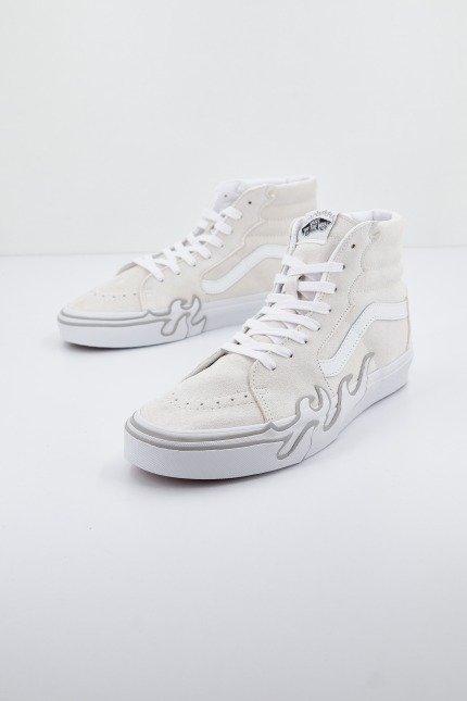 VANS SK-HI FLAME en color BLANCO (2)