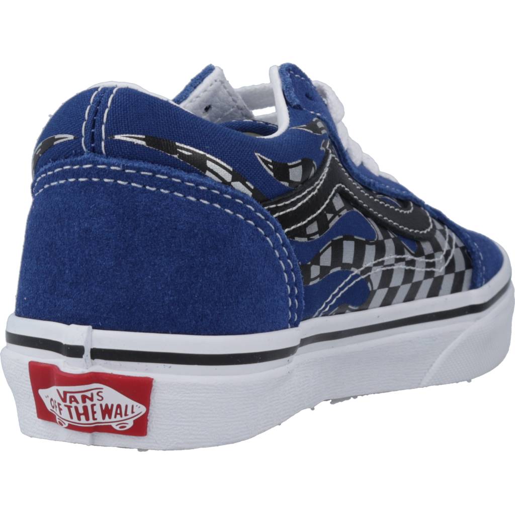 VANS OLD SKOOL REFLECT CHECK FLAME en color AZUL (3)