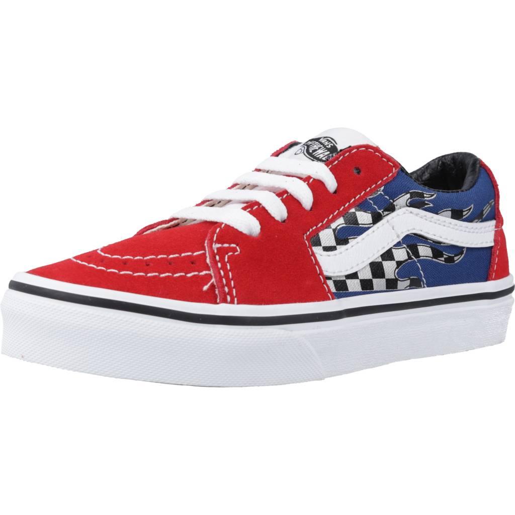 VANS SK-LOW REFLECT CHECK en color ROJO (1)